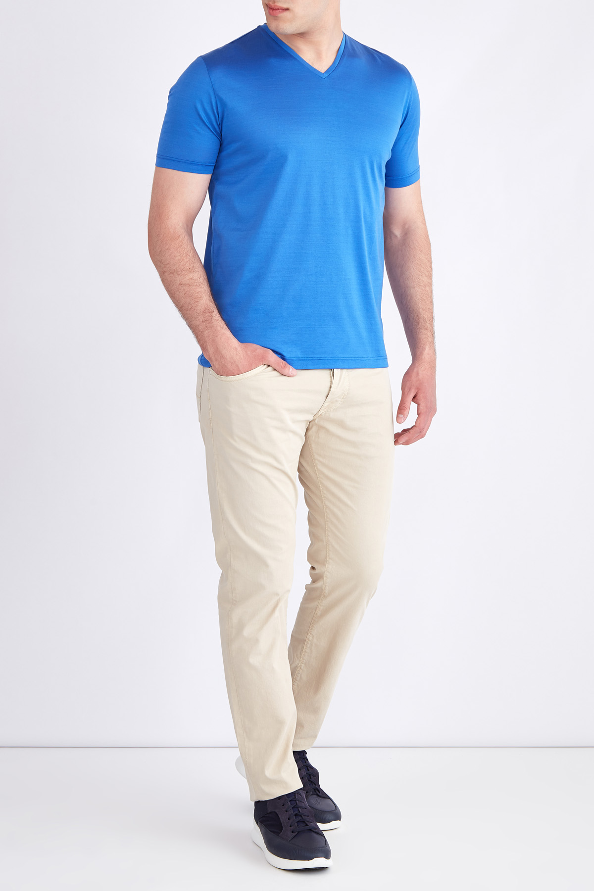 футболка GRAN SASSO, цвет голубой, размер 46 - фото 2