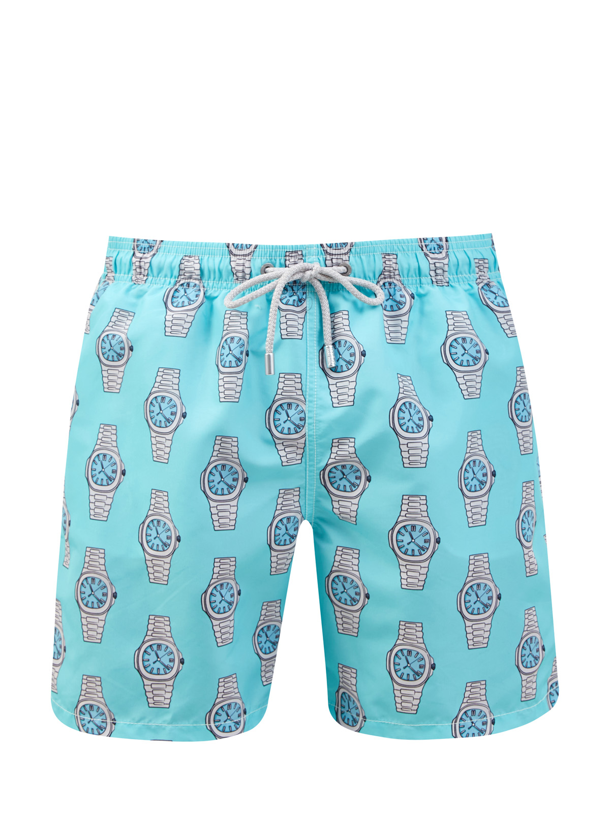 Плавательные шорты из быстросохнущей ткани с принтом MC2 SAINT BARTH, цвет голубой, размер L;XL