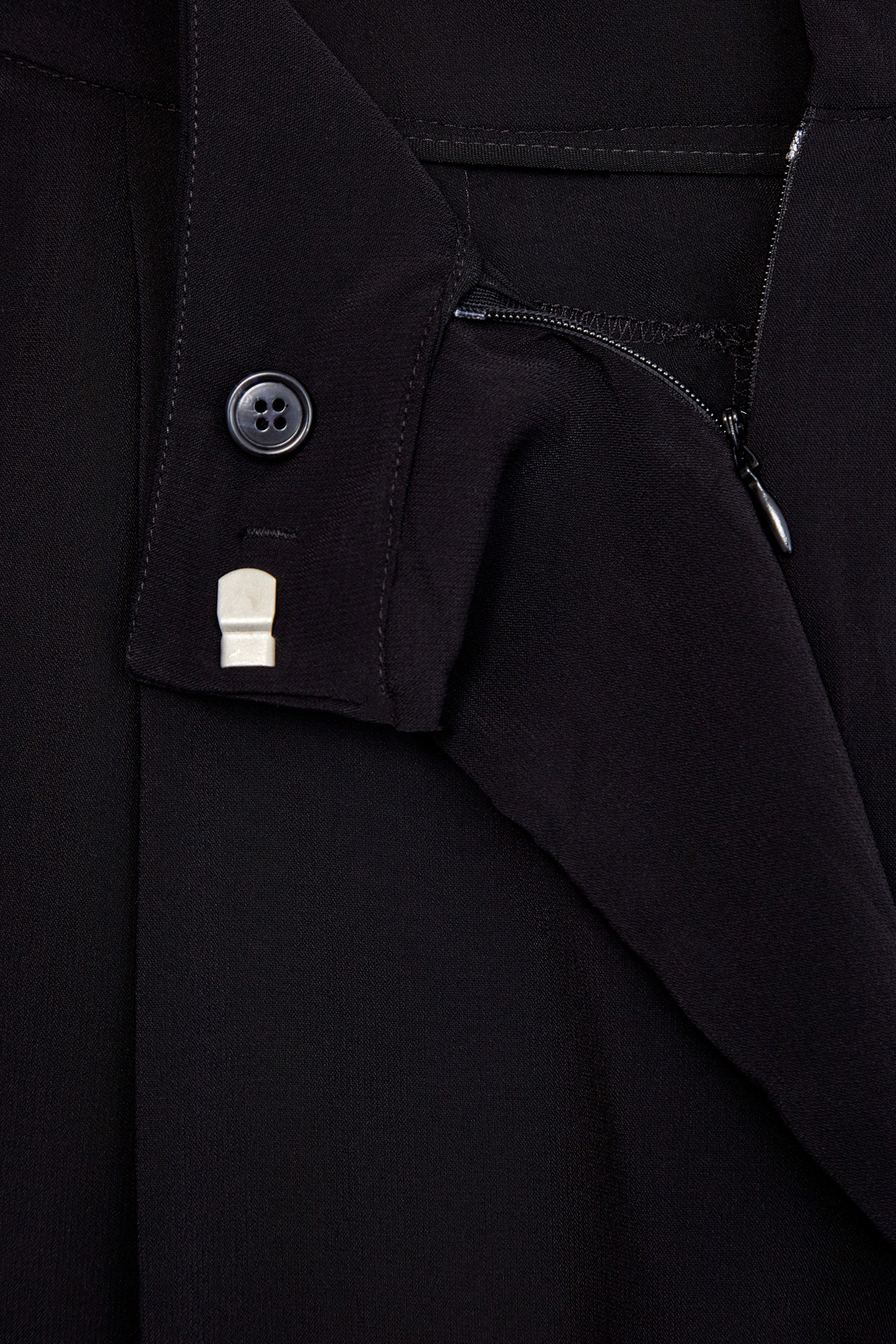 Струящиеся кюлоты с шифоновой отделкой LORENA ANTONIAZZI, цвет черный, размер 46;40 - фото 7