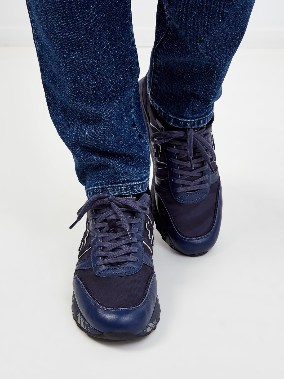 Утепленные кроссовки Lander из кожи и замши PREMIATA, цвет синий, размер 41;42;43;44;45;46;47 - фото 2