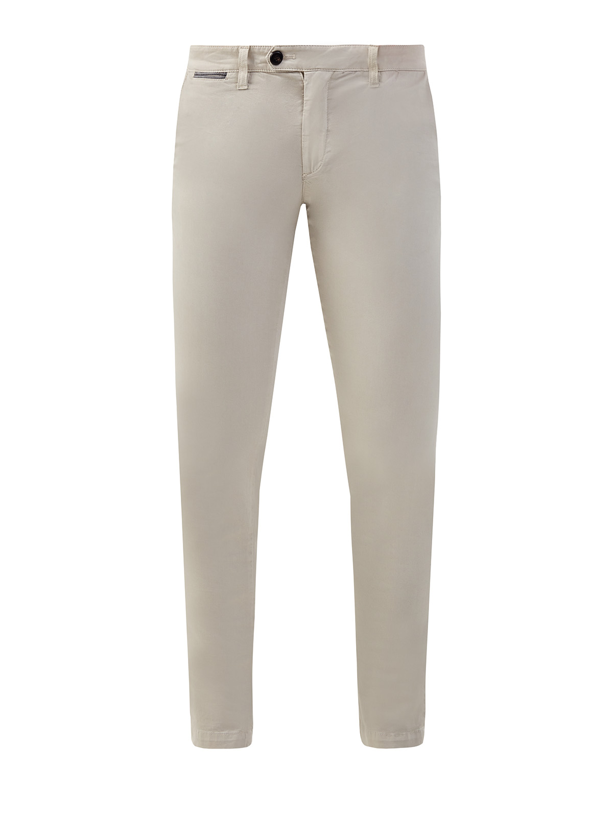 Зауженные брюки ручной работы с асимметричной застежкой ELEVENTY, цвет бежевый, размер 46;50;52;54 - фото 1