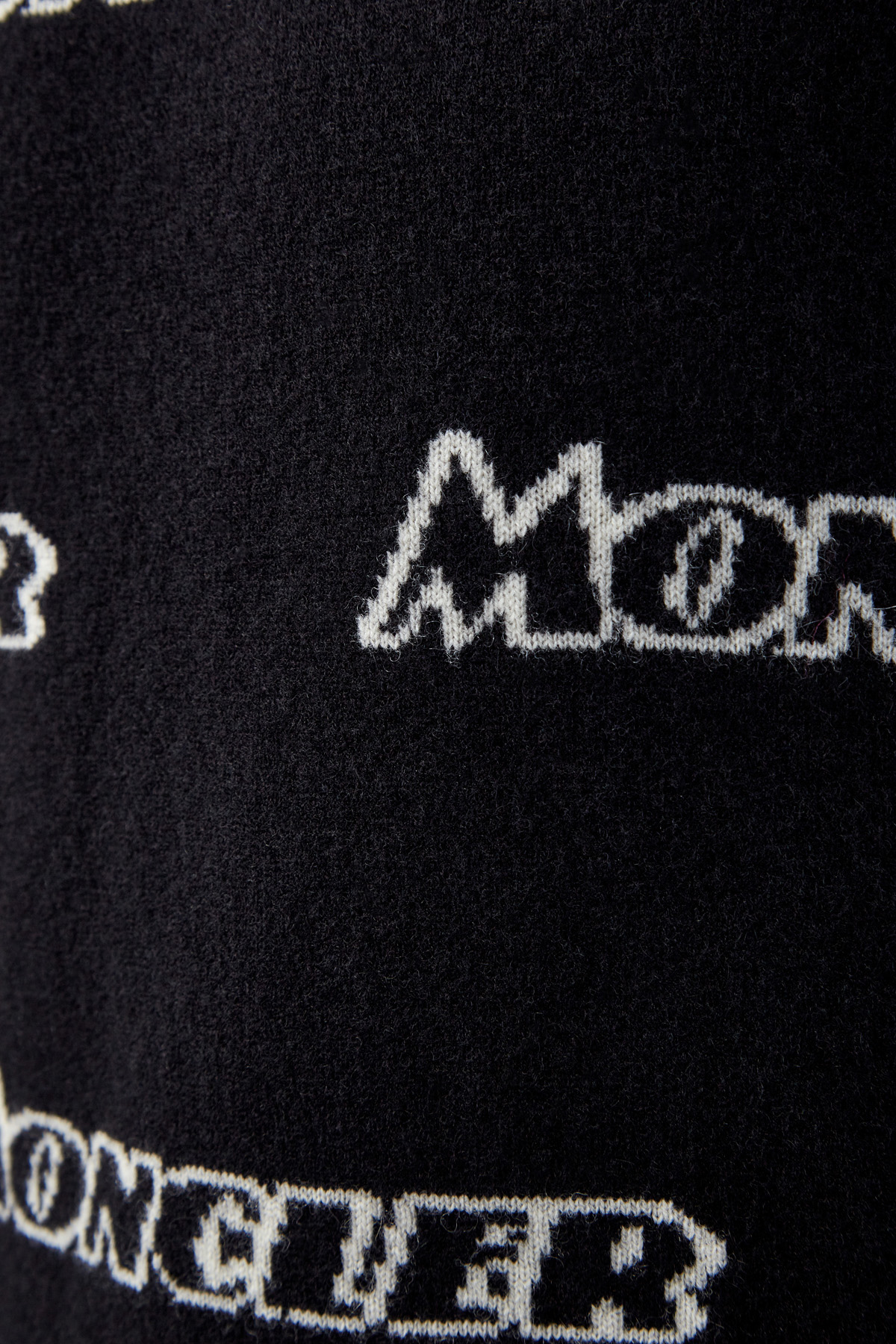 Джемпер из шерсти и кашемира с принтом all-over MONCLER, цвет черный, размер L;M - фото 5