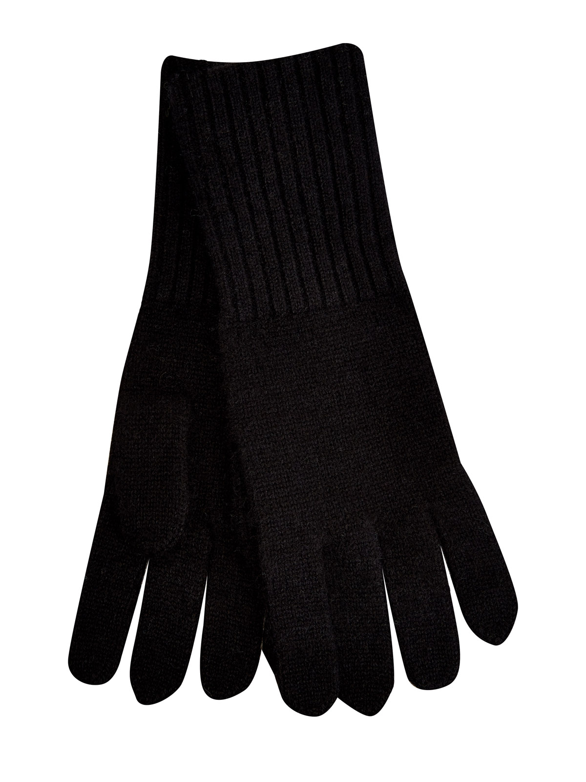 Однотонные перчатки из теплой кашемировой пряжи RE VERA, цвет черный, размер M;L;XL