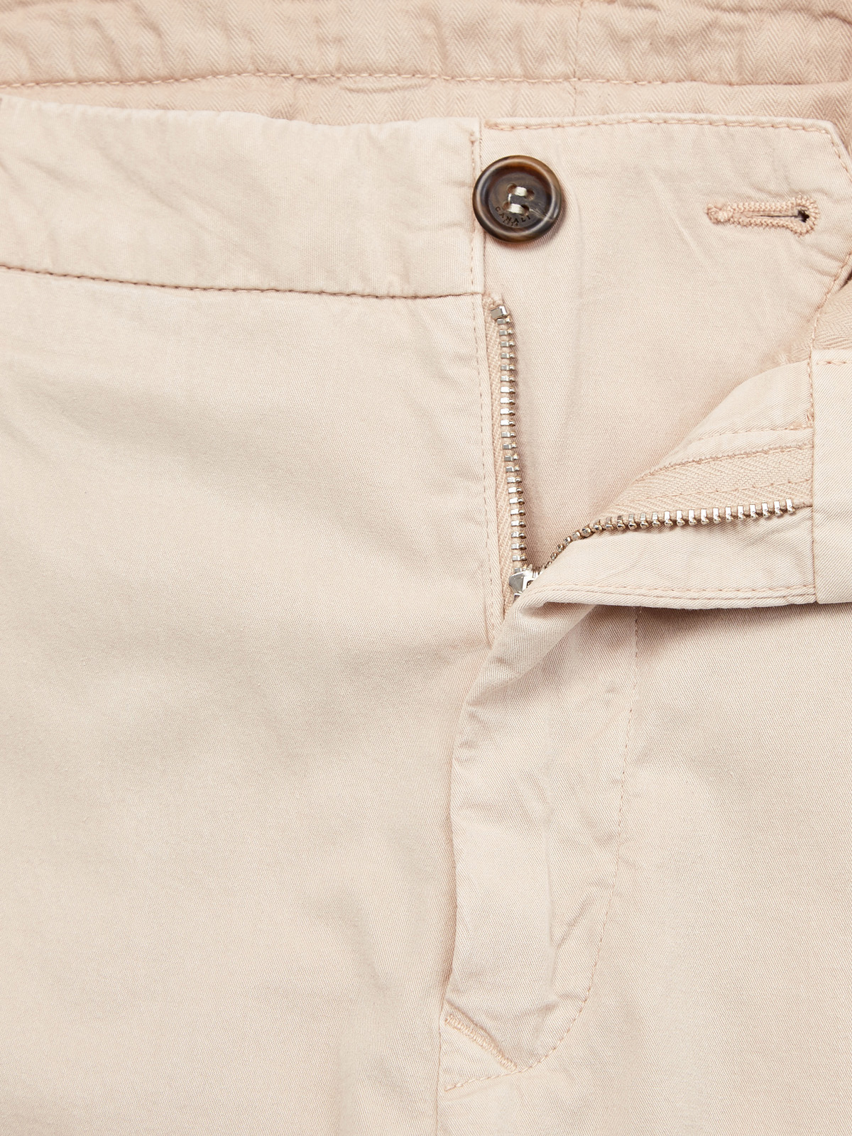 Светлые брюки из лиоцелла и хлопка с защипами CANALI, цвет бежевый, размер 48;52;54;56;50 - фото 7