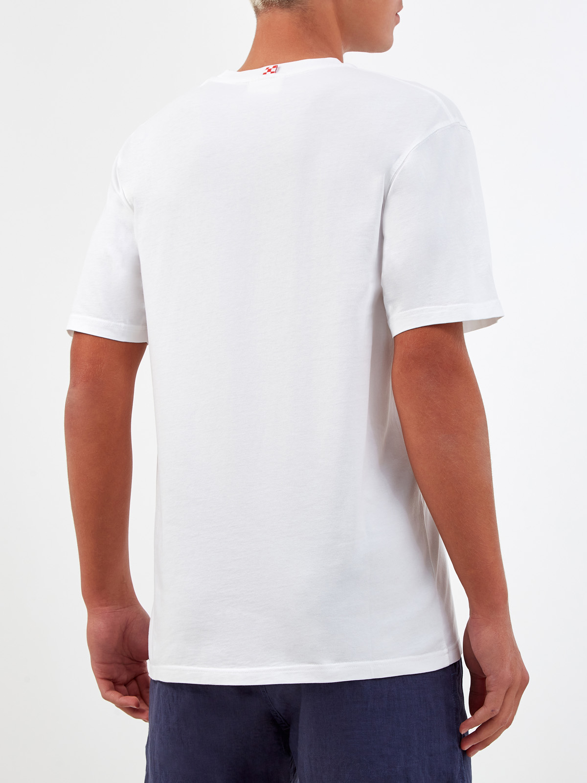Свободная футболка из хлопка джерси с принтом MC2 SAINT BARTH, цвет белый, размер L;2XL - фото 4