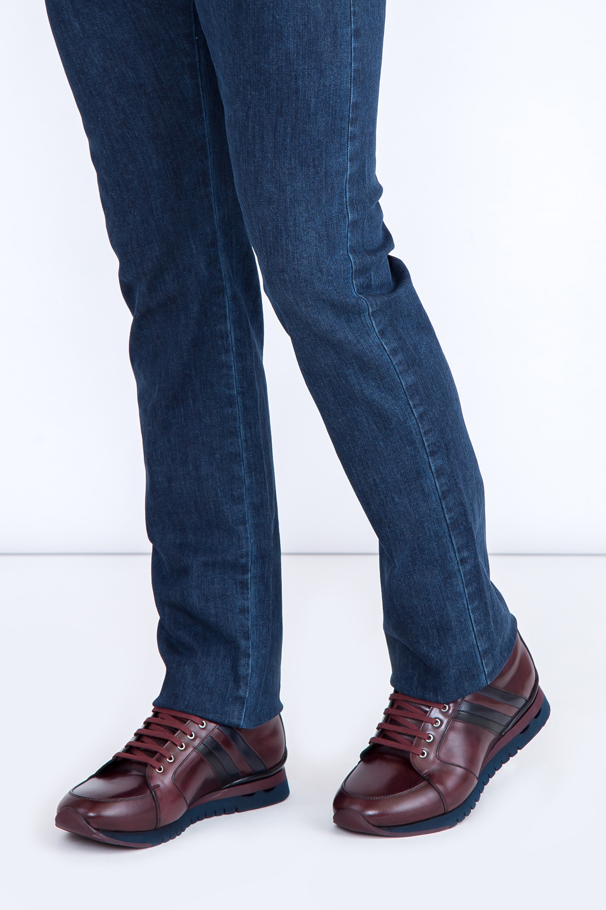 кроссовки STEFANO RICCI, цвет бордовый, размер 40 - фото 2