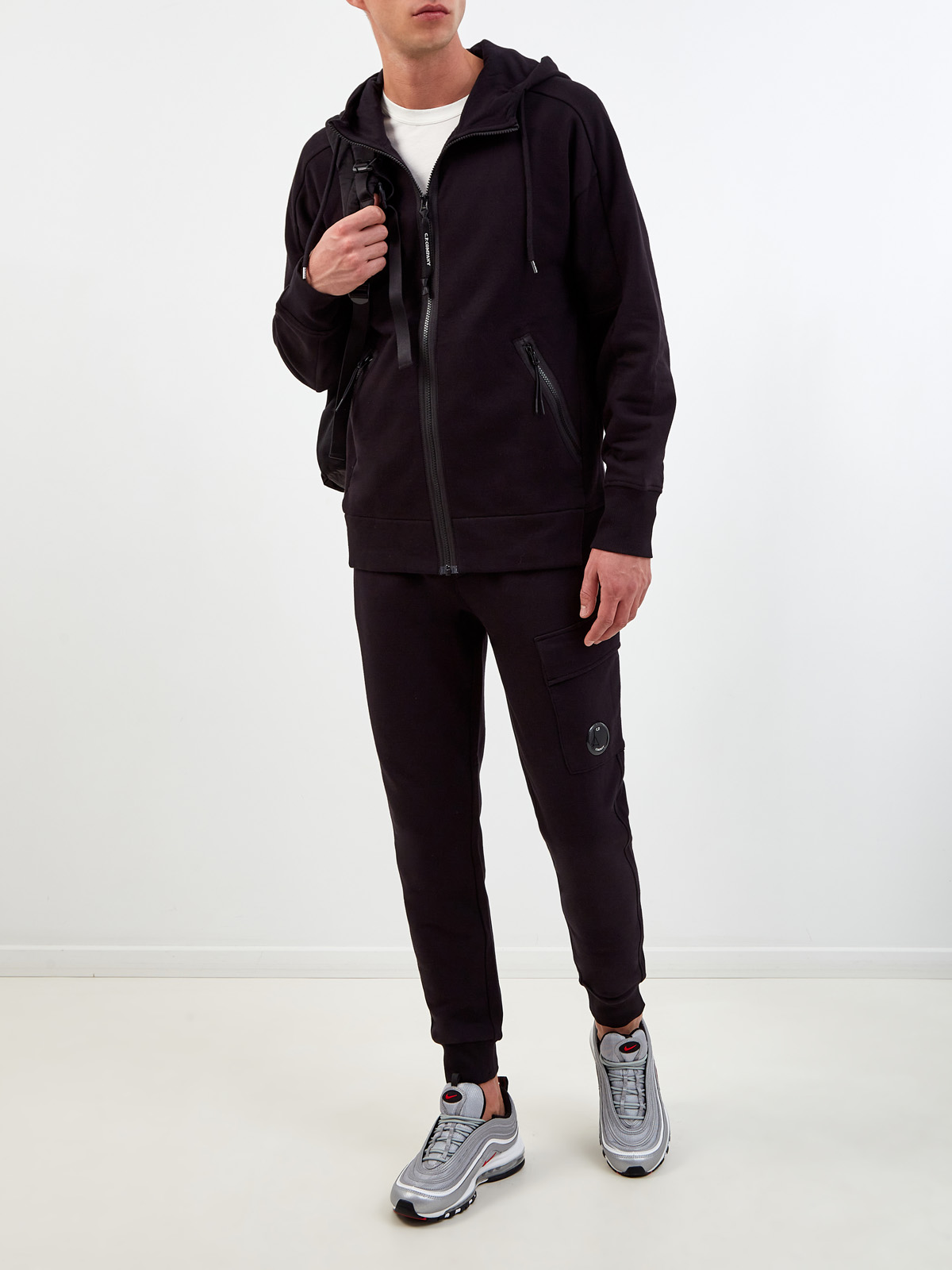 Спортивные брюки-карго из хлопка с линзой C.P. C.P.COMPANY, цвет черный, размер S;M;L;XL - фото 2