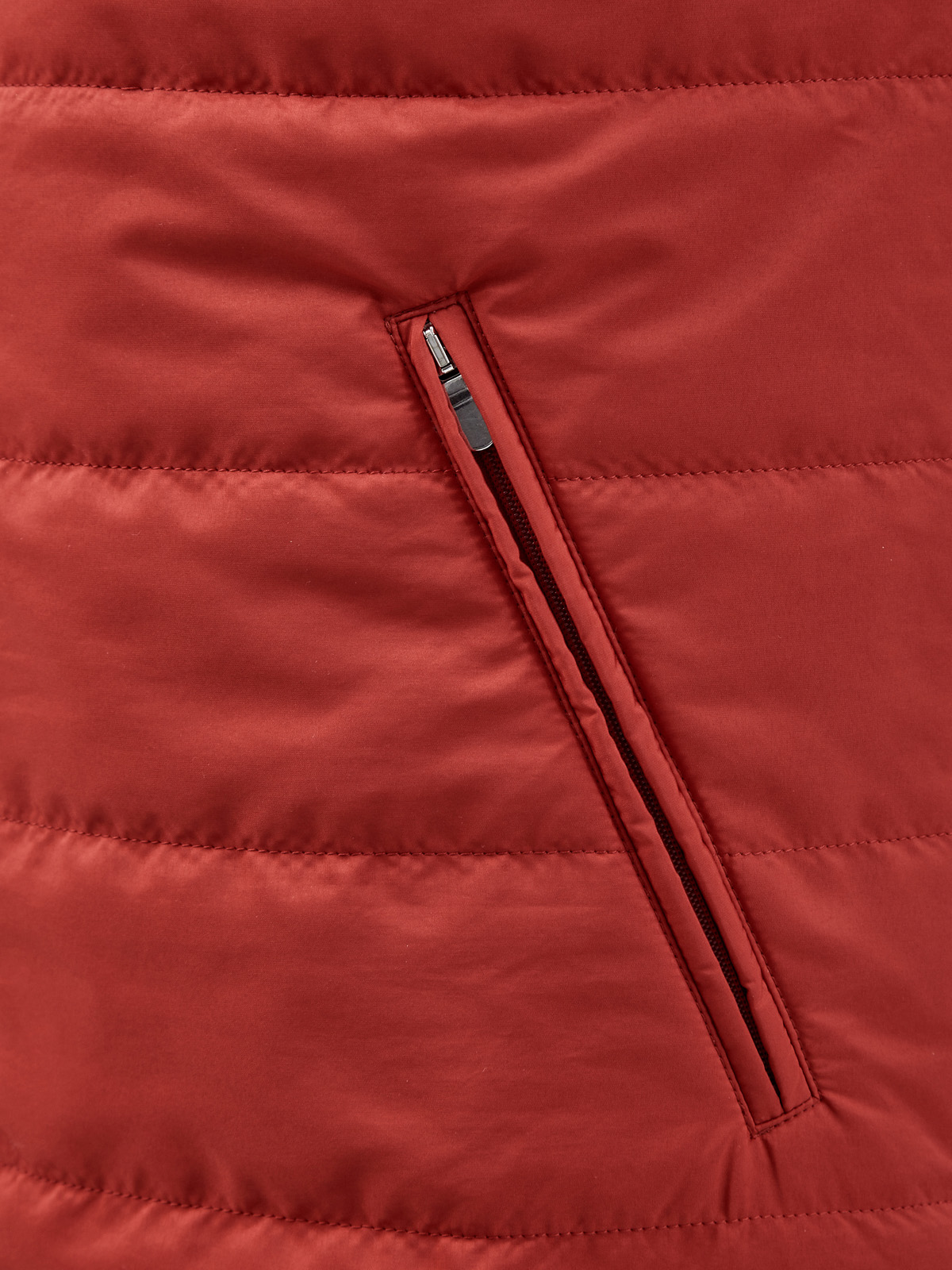 Стеганый жилет из матового нейлона с капюшоном ELEVENTY, цвет красный, размер 50;48 - фото 5