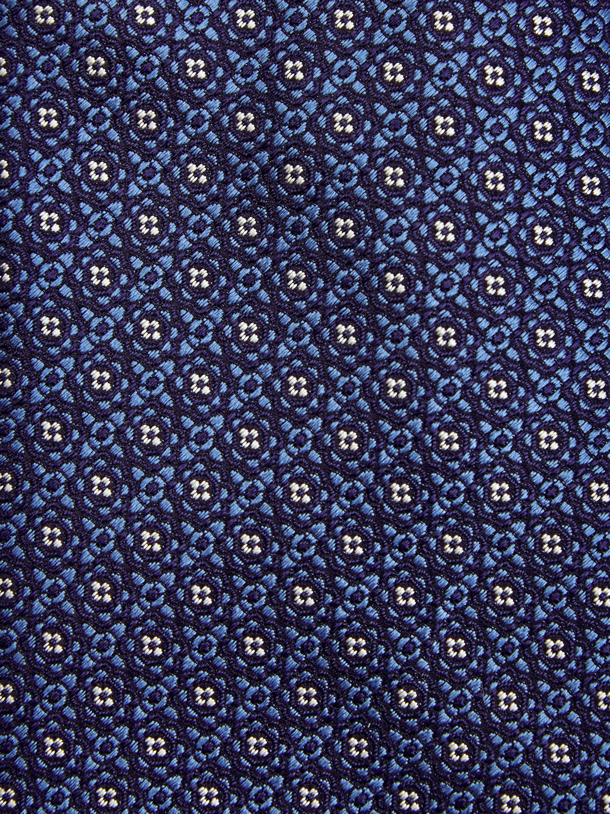 Шелковый галстук ручной работы с жаккардовым узором CANALI, цвет синий, размер 50;52;54;56;58;48 - фото 2