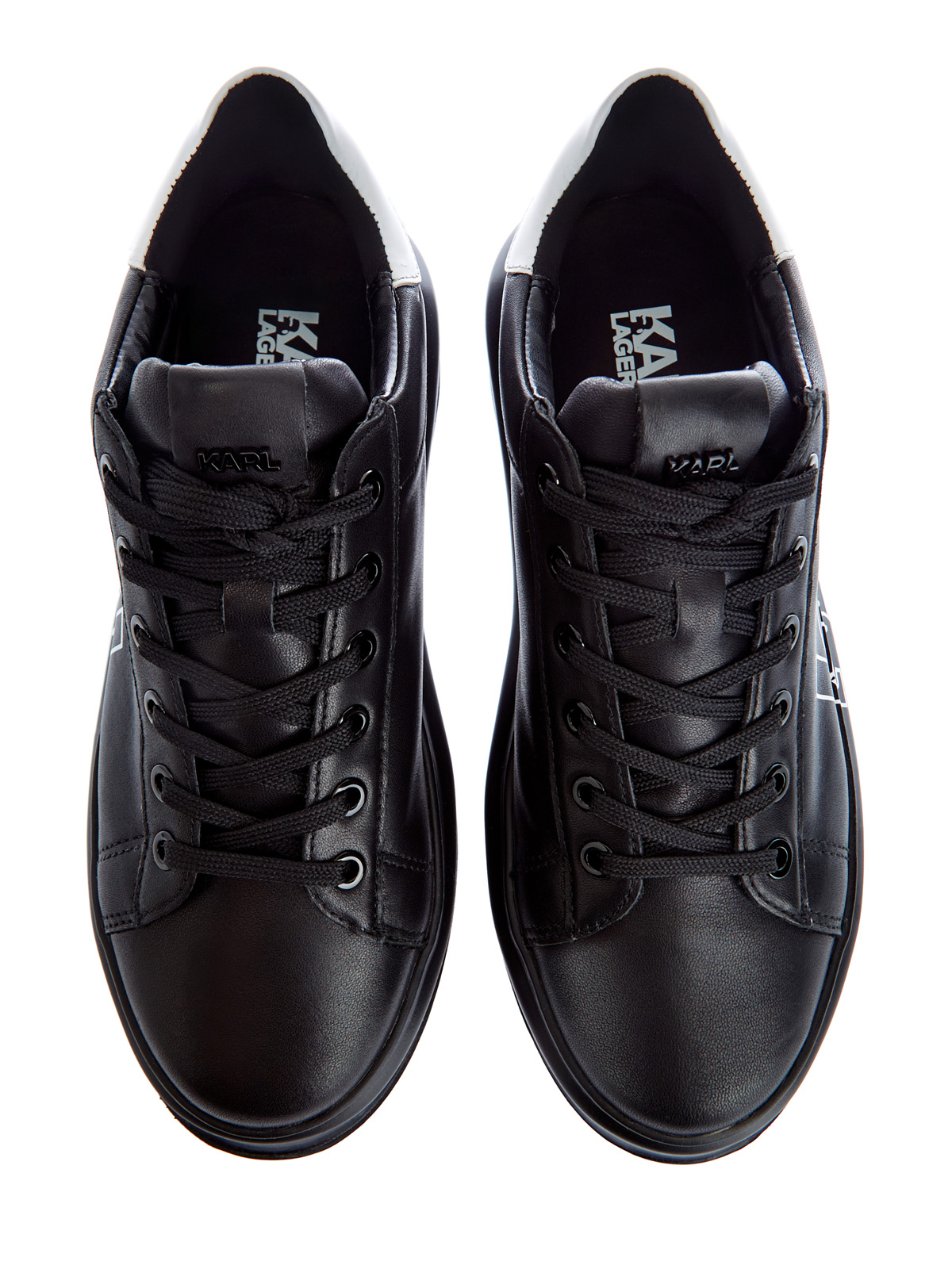 Кожаные кроссовки Kapri Karl с логотипом Outline KARL LAGERFELD, цвет черный, размер 37;39;41;42;38;40 - фото 5