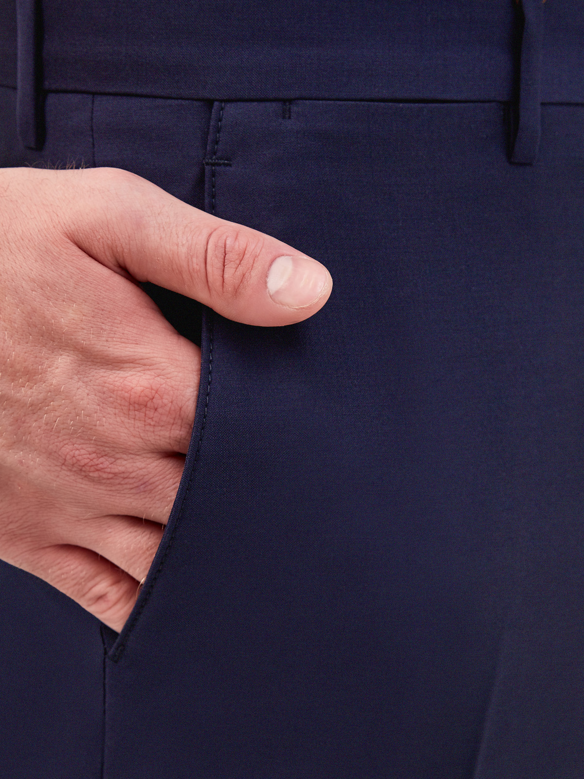 Классические брюки из гладкой костюмной ткани ETRO, цвет синий, размер 44;48;50;54;56;46 - фото 6