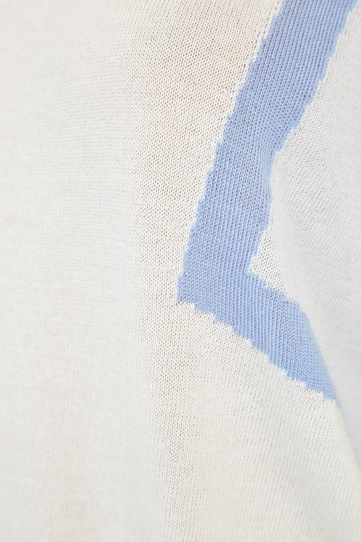 Свободный джемпер в стиле colorblock из кашемировой пряжи LORENA ANTONIAZZI, цвет белый, размер 44 - фото 5