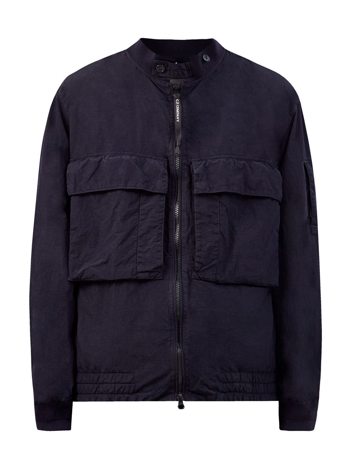 Куртка из окрашенного вручную нейлона Flatt Nylon с макро-карманами C.P.COMPANY, цвет синий, размер M;XL;L - фото 1