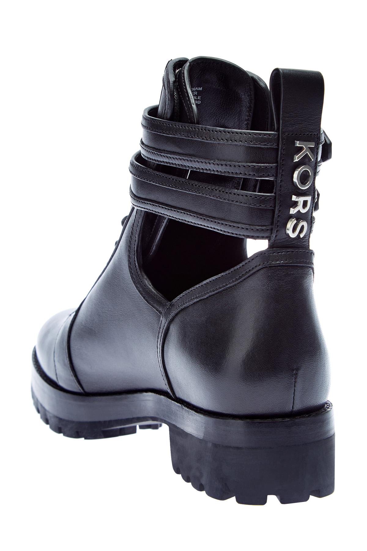 Высокие ботинки из полированной кожи MICHAEL Michael Kors, цвет черный, размер 8;8.5 - фото 4