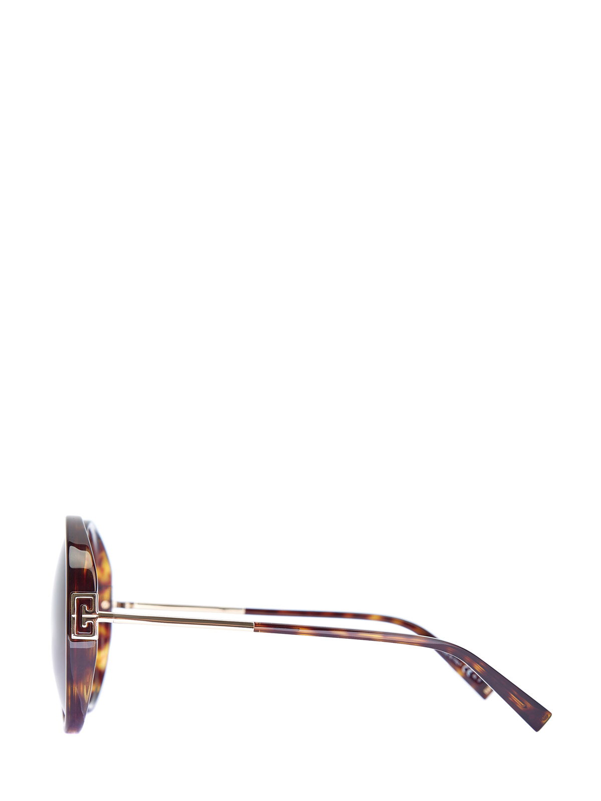 Очки в круглой оправе с внутренним черепаховым принтом GIVENCHY (sunglasses), цвет коричневый, размер S;M;L - фото 3