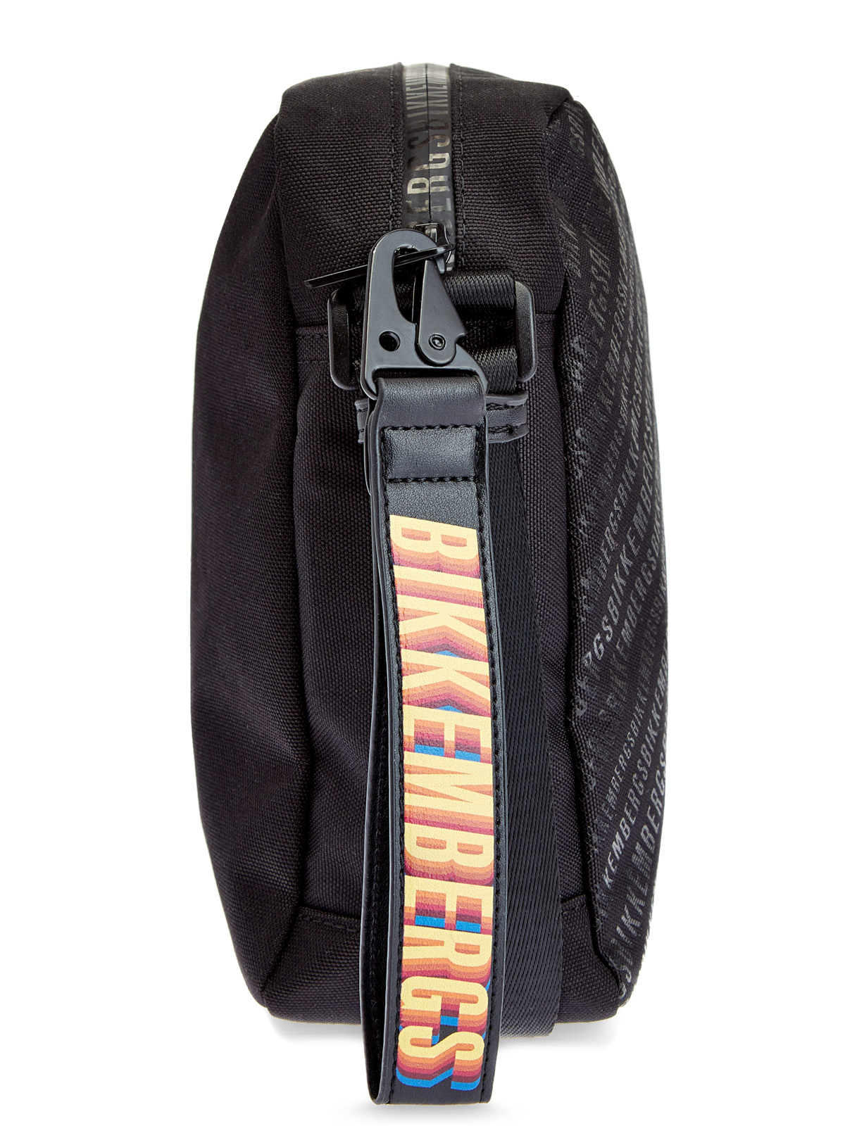 Компактная сумка с принтом и ярким макро-пуллером BIKKEMBERGS, цвет черный, размер 48;50;52;54;56;60 - фото 3