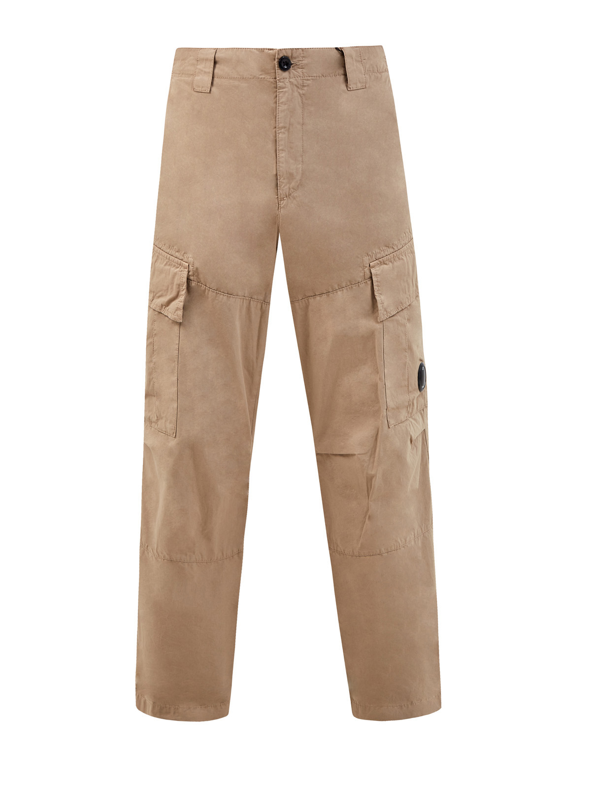 Широкие брюки из окрашенного вручную хлопка с линзой