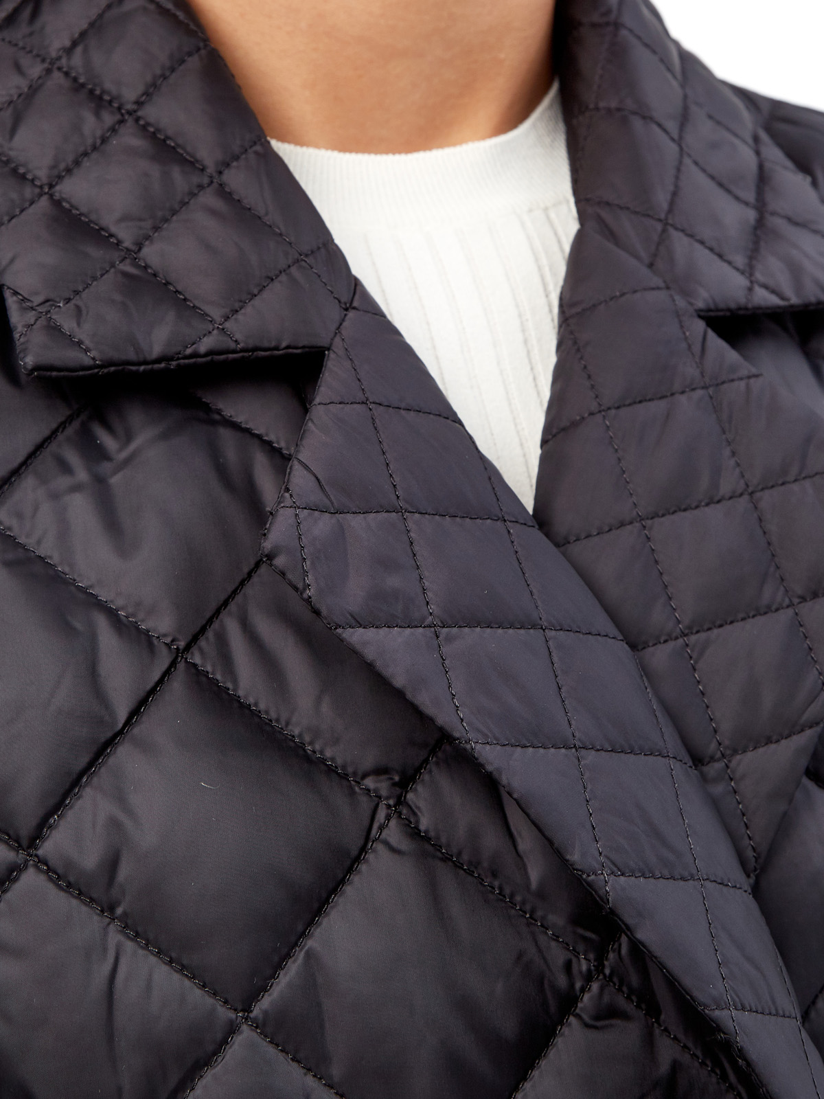 Стеганое пуховое пальто с водоотталкивающей пропиткой NAUMI, цвет черный, размер 40;44;46;42 - фото 6