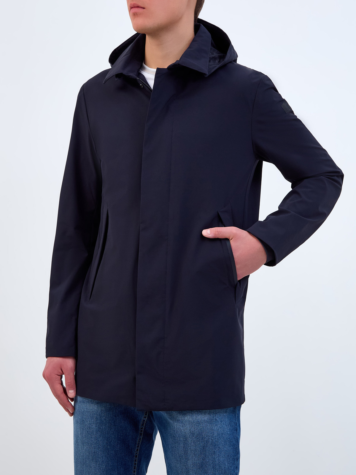 Куртка с классическим отложным воротом и съемным капюшоном на молнии HETREGO, цвет синий, размер L;XL;2XL;3XL;4XL;5XL - фото 3