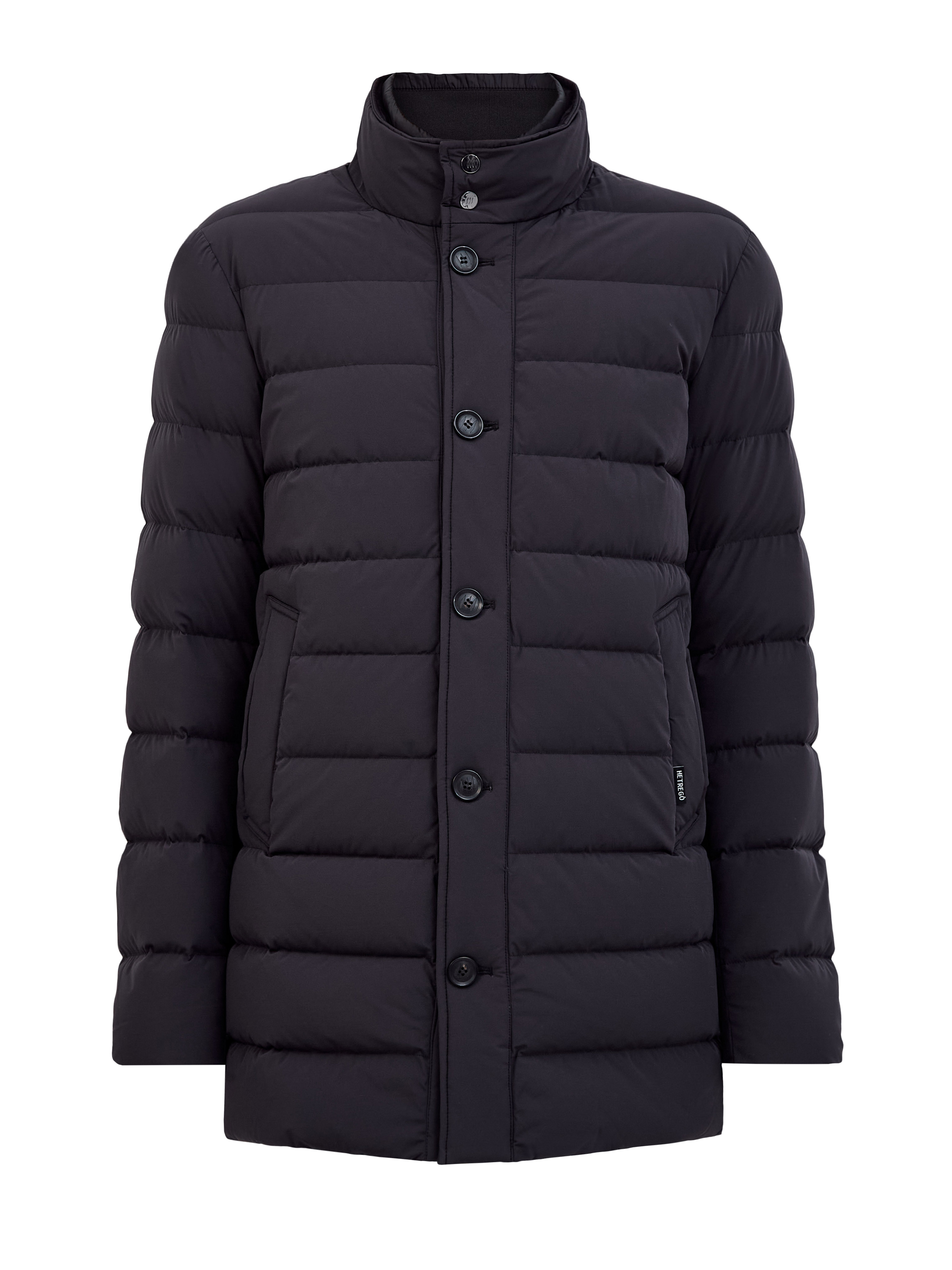 

Пуховик из матового влагозащитного нейлона со съемным жилетом, Черный, Пуховик из матового влагозащитного нейлона со съемным жилетом