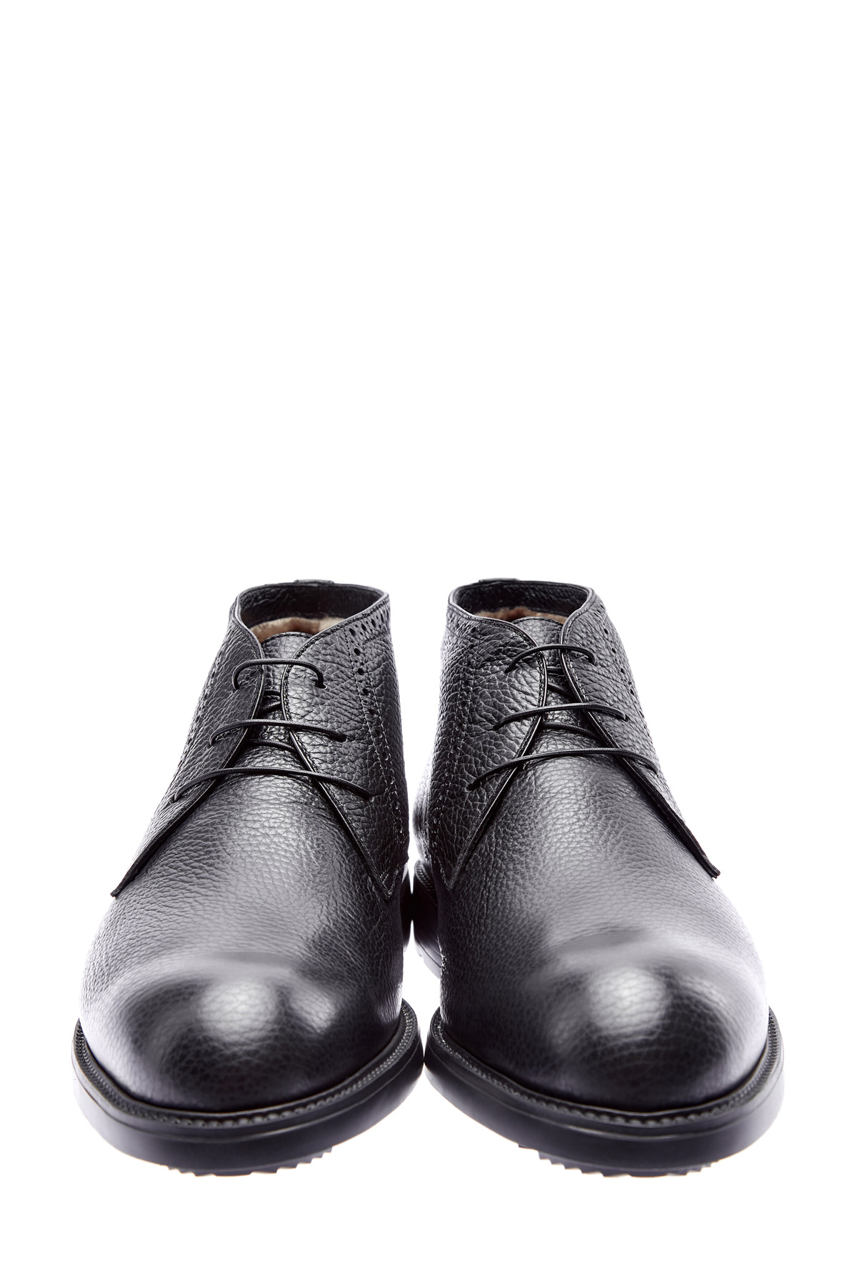 Высокие ботинки ручной работы на подкладке из меха MORESCHI, цвет черный, размер 41.5;43.5;44 - фото 6