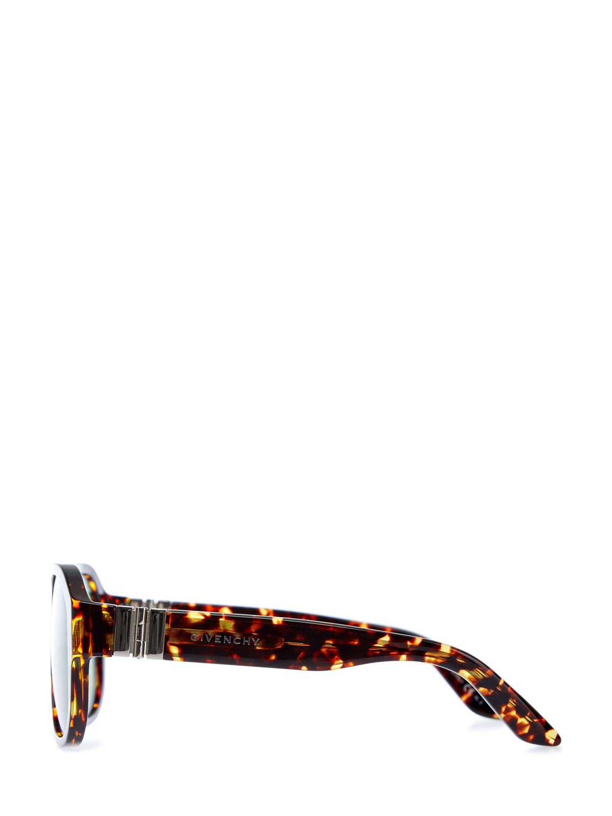 Очки с запаянным внутрь принтом и литым логотипом GIVENCHY (sunglasses), цвет коричневый, размер 42;40 - фото 3