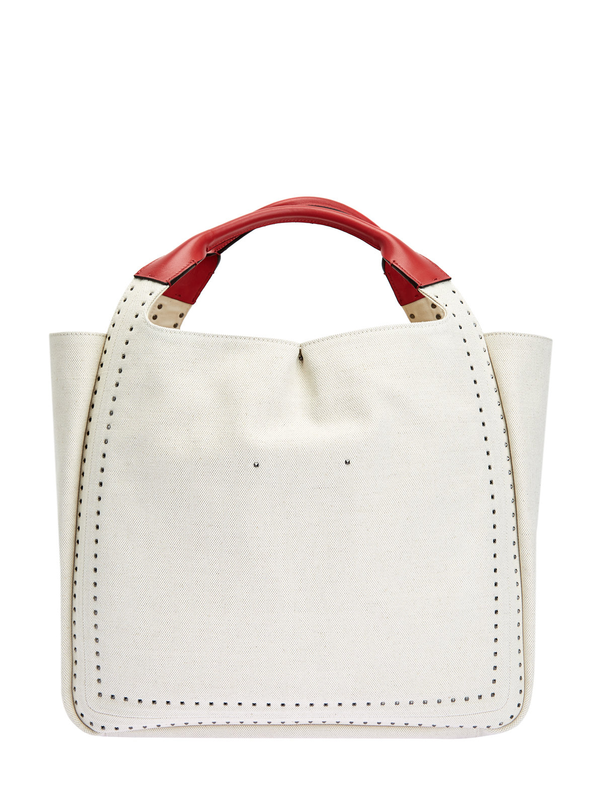 Сумка Atelier Bag с трафаретным принтом и кожаной отделкой VALENTINO, цвет белый, размер 37;38;39;40;38.5 - фото 5
