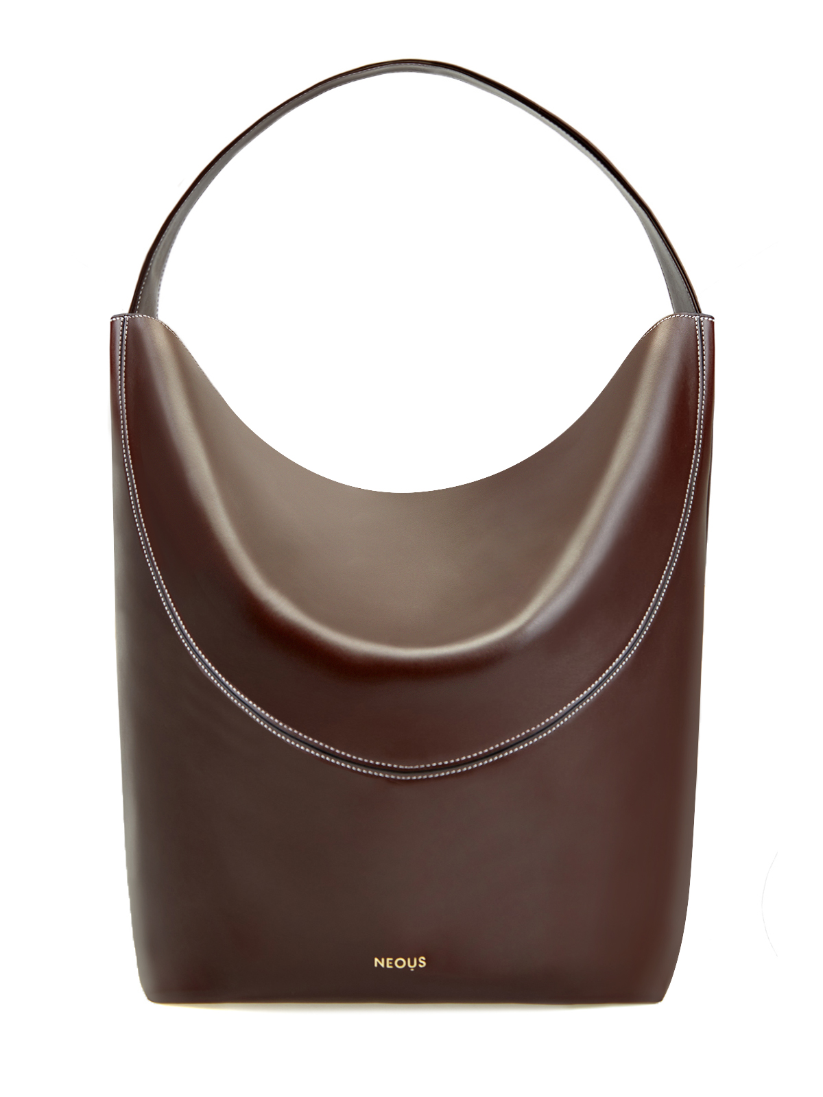 Кожаный тоут Pavo ручной работы с внутренним клатчем NEOUS, цвет коричневый, размер 37;37.5;38;38.5;40 - фото 1