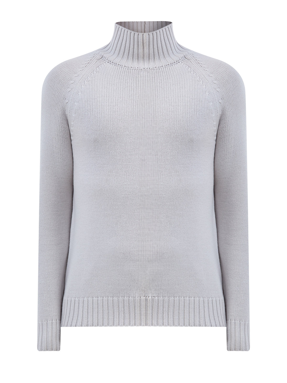 

Свитер из шерстяной пряжи с отделкой английской вязки, Серый, Свитер из шерстяной пряжи с отделкой английской вязки