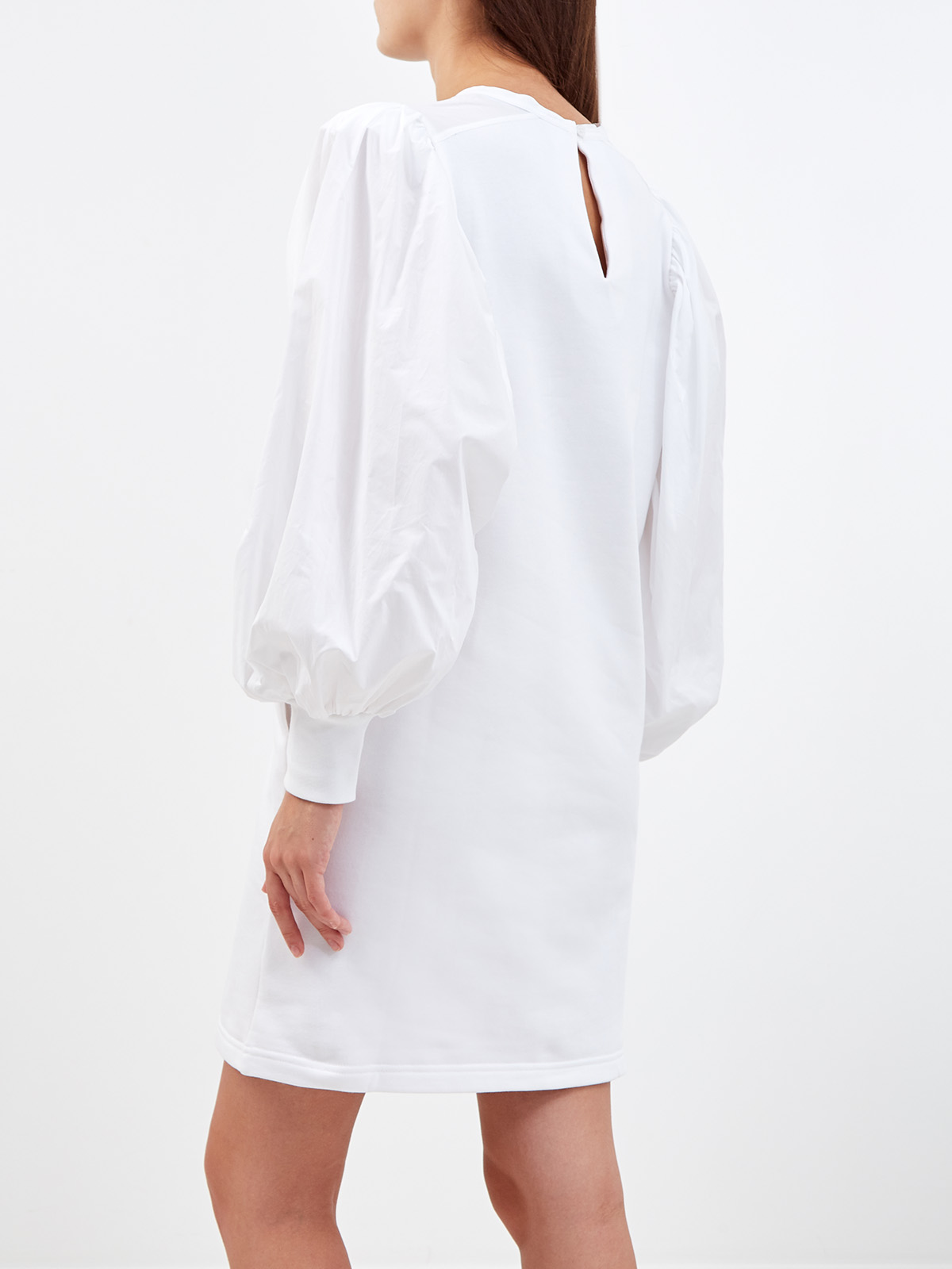 Платье в стиле спортшик с вышитым декором KARL LAGERFELD, цвет белый, размер S;M;XS - фото 4