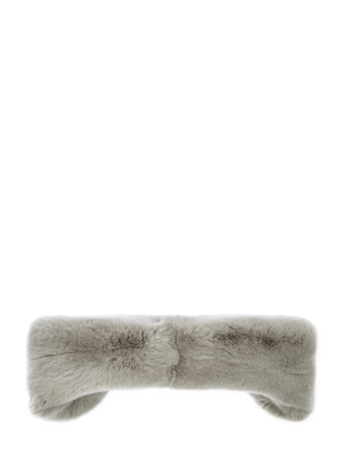 

Повязка на голову из мягкого меха кролика, Серый, Повязка на голову из мягкого меха кролика