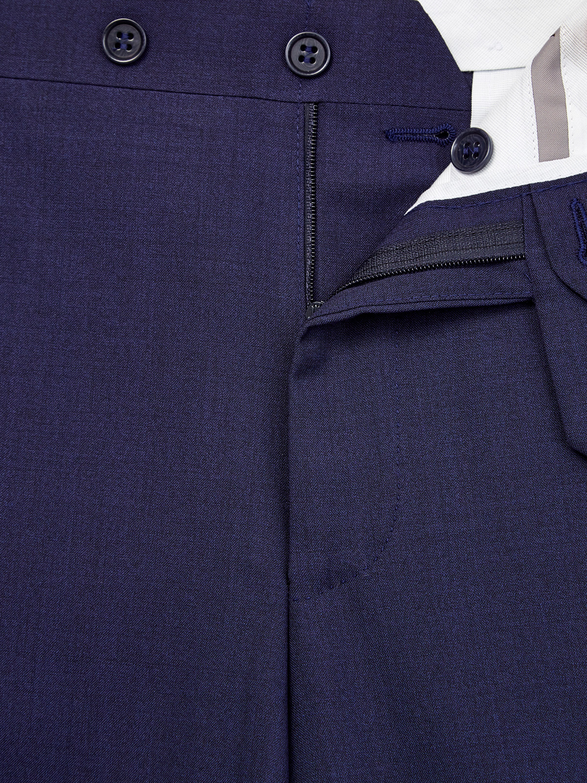 Классические брюки прямого кроя из тонкой шерсти CANALI, цвет синий, размер 48;50;52;54;56;58;60 - фото 7