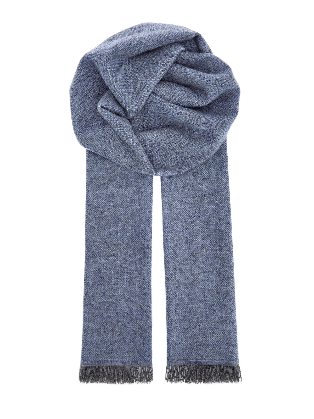 Шарф из мягкого кашемира с шевронным переплетением 45000₽