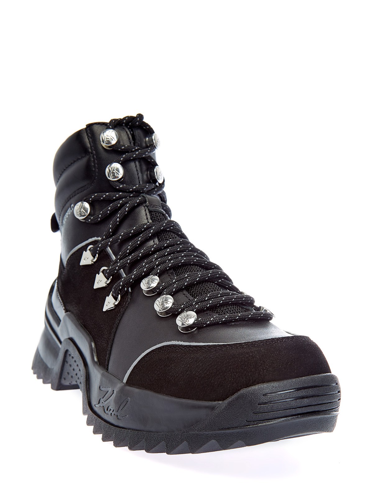 Комбинированные ботинки Quest Cross Lace KARL LAGERFELD, цвет черный, размер 37;38;39;41;40 - фото 3
