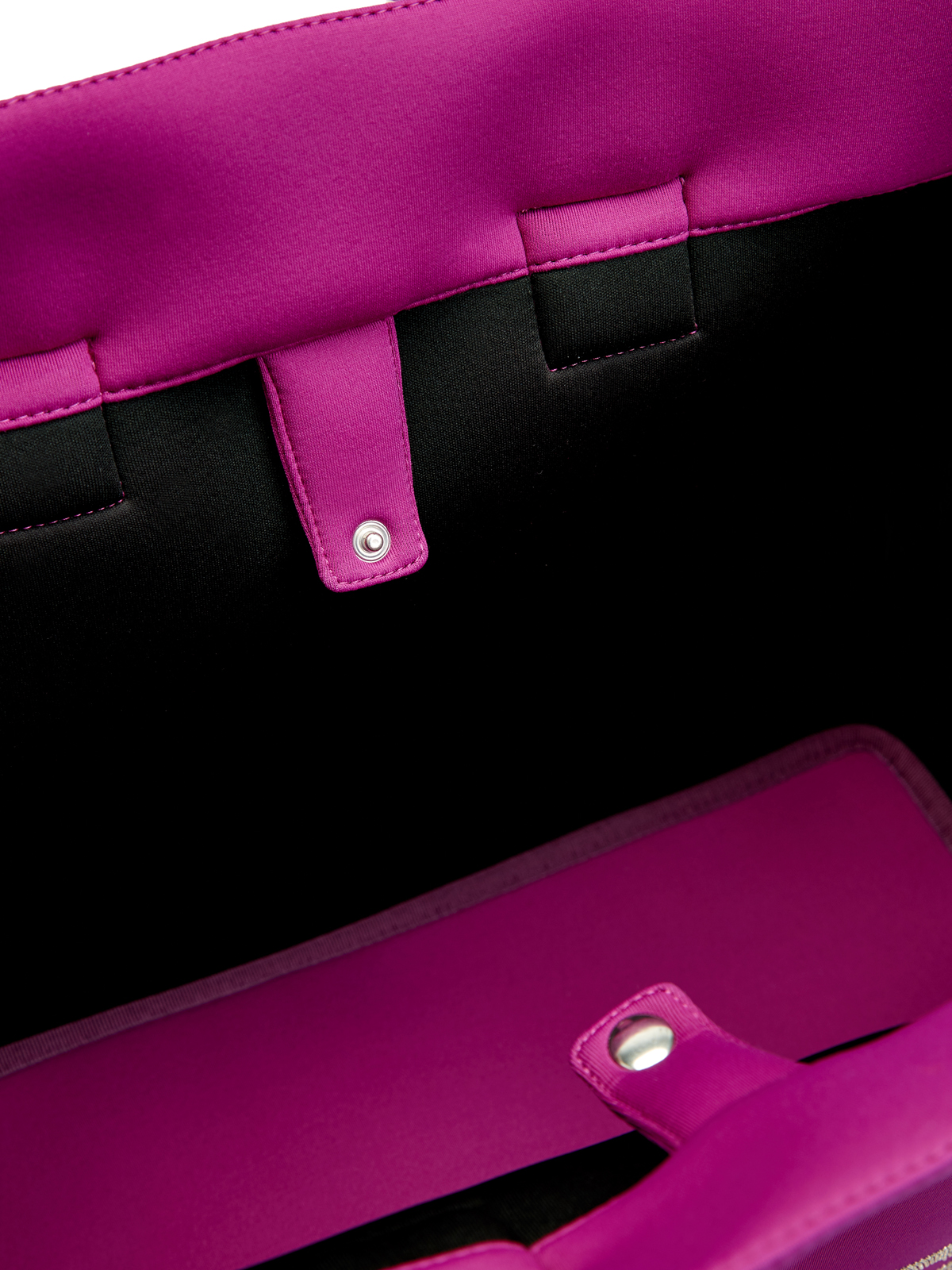 Мягкая сумка-шоппер с логотипом из мерцающих стразов FISICO, цвет фиолетовый, размер M - фото 7