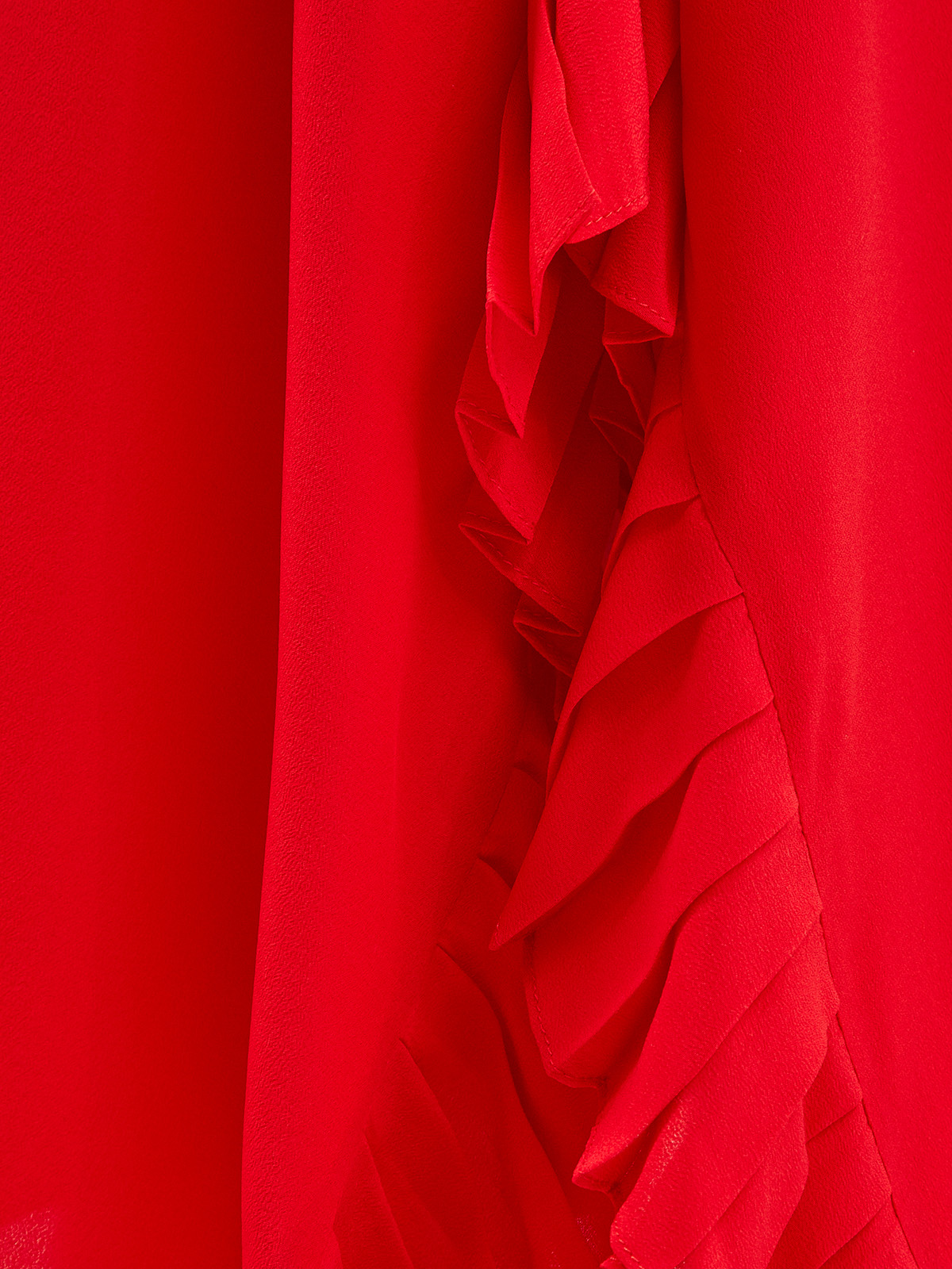 Юбка из шелкового крепа с плиссированной отделкой STELLA McCARTNEY, цвет красный, размер M;L;S - фото 5