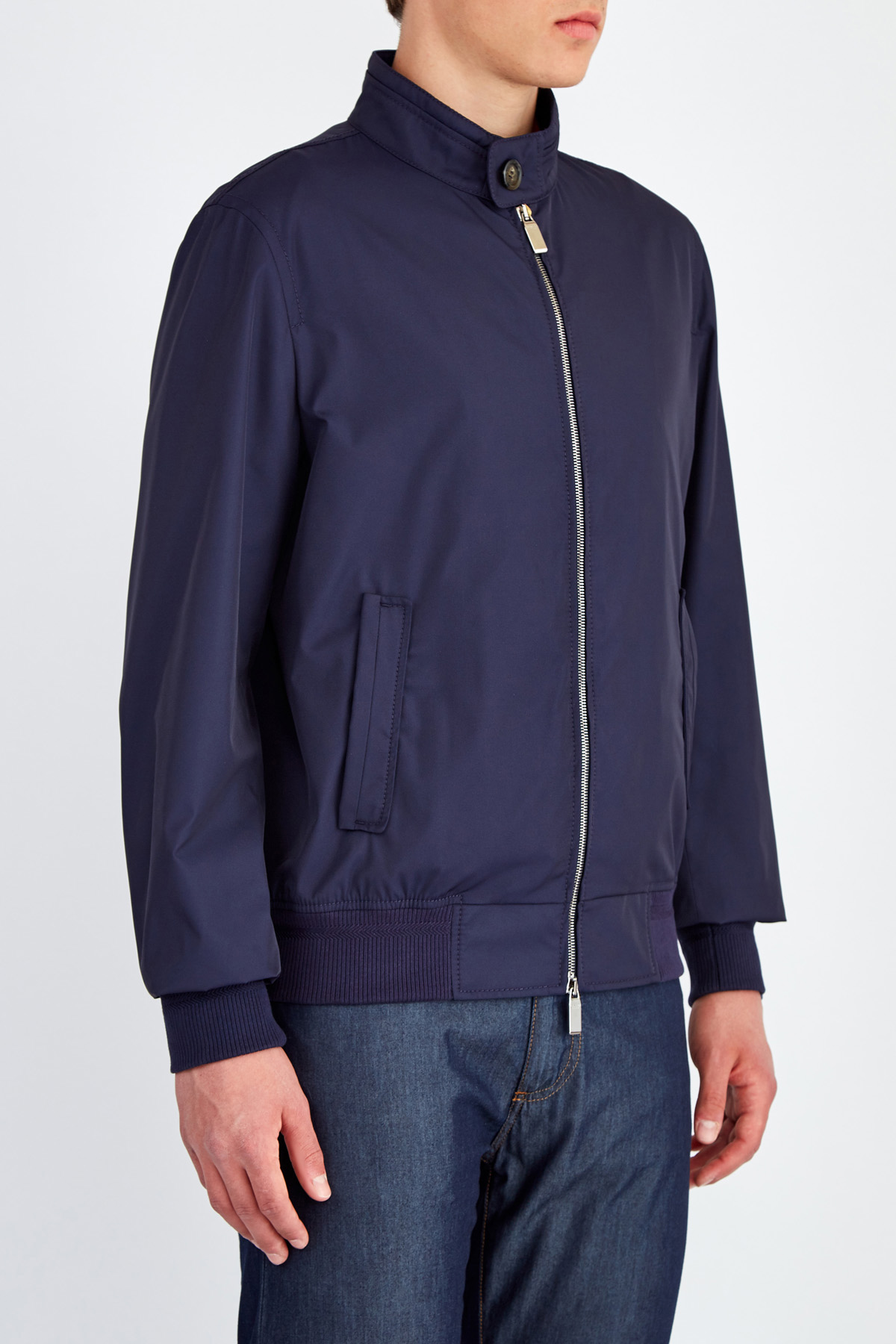 Куртка из водоотталкивающей ткани на подкладке из кашемира и шелка CANALI, цвет синий, размер 50;54;58 - фото 3