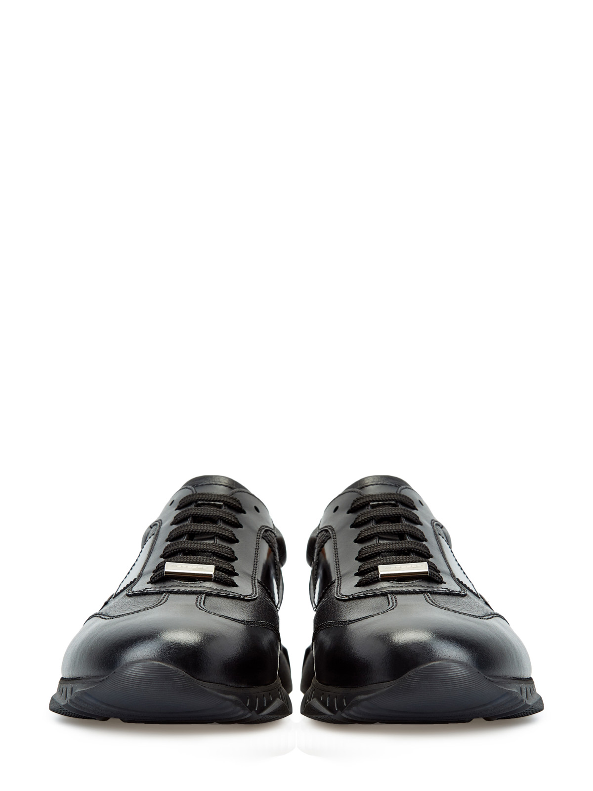 Кроссовки из полированной кожи и замши с противоскользящим протектором MORESCHI, цвет черный, размер 40;41;42;43;44;45;46 - фото 6