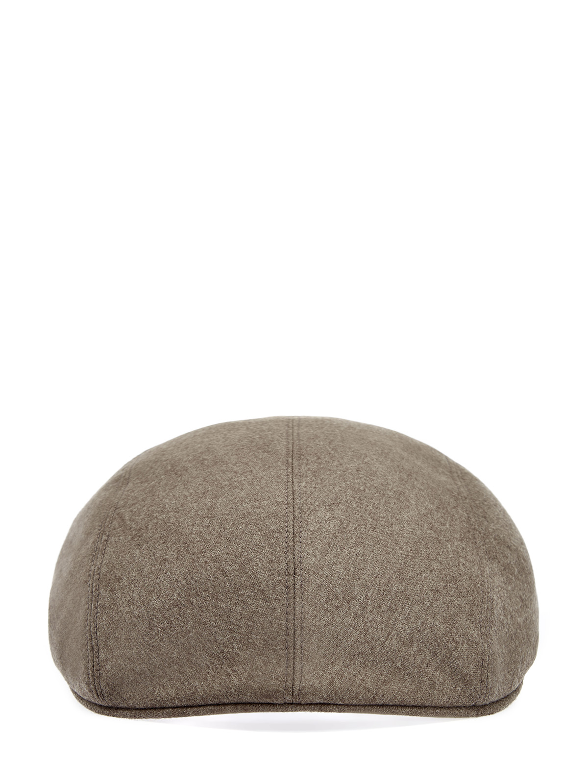 

Кепка-коппола из шерсти с кожаной деталью в тон, Коричневый, Кепка-коппола из шерсти с кожаной деталью в тон