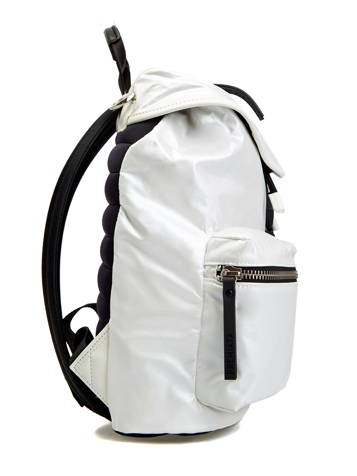 Функциональный рюкзак Lyn с кожаной отделкой и съемным ремнем PREMIATA, цвет белый, размер S;M - фото 4
