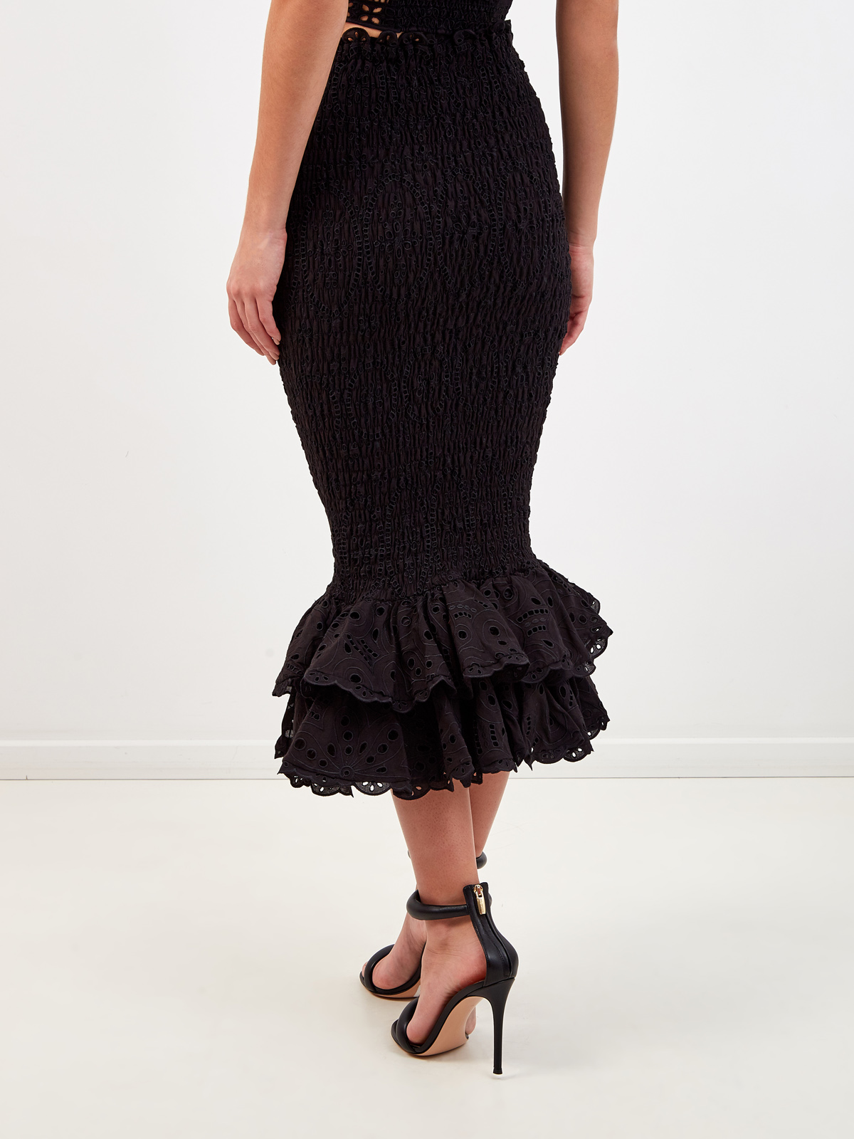 Облегающая юбка Liliana с подолом в стиле фламенко CHARO RUIZ IBIZA, цвет черный, размер S;M - фото 4