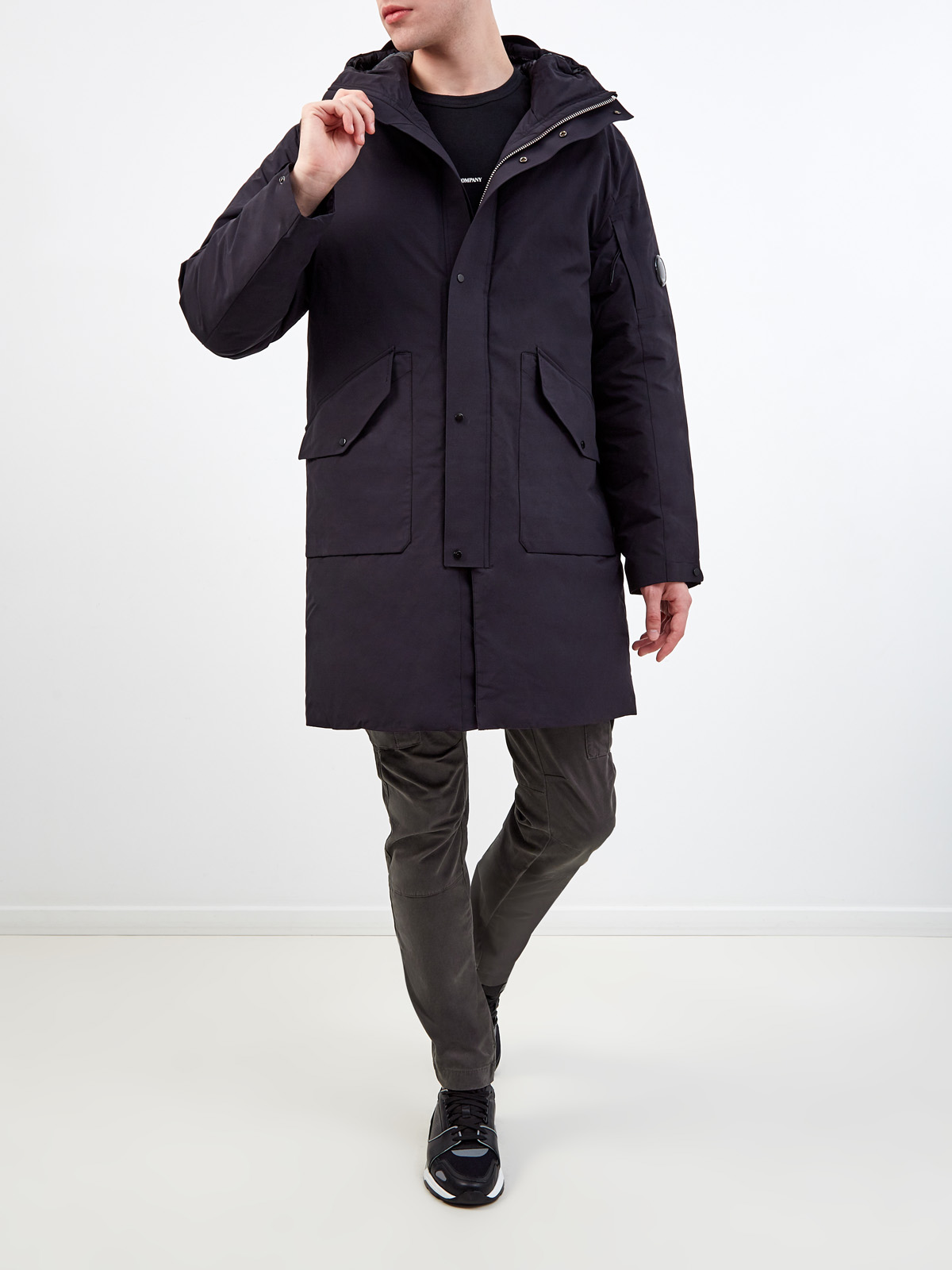 Пуховик из водонепроницаемого матового нейлона Micro-M Черный, фото 2