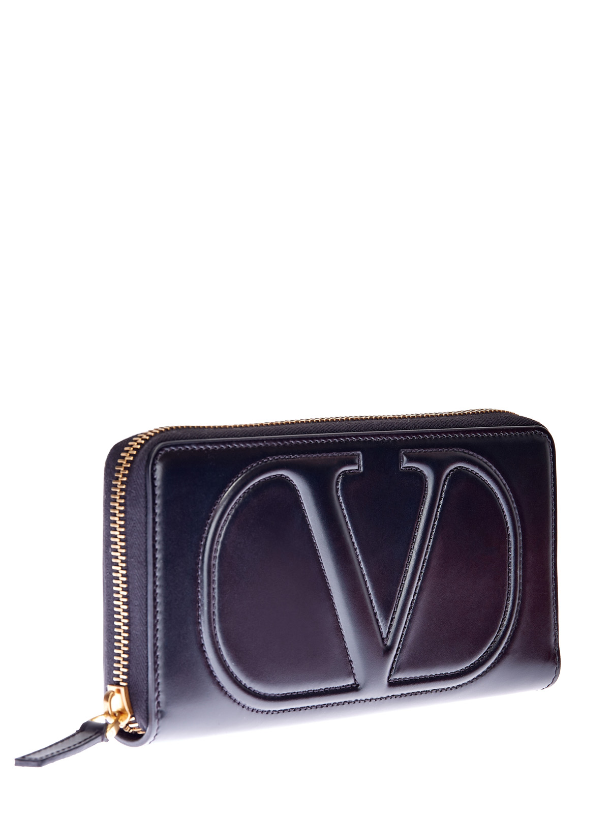 Кожаный кошелек с архивной стеганой эмблемой VLOGO VALENTINO GARAVANI, цвет черный, размер 36;37;38;39 - фото 3