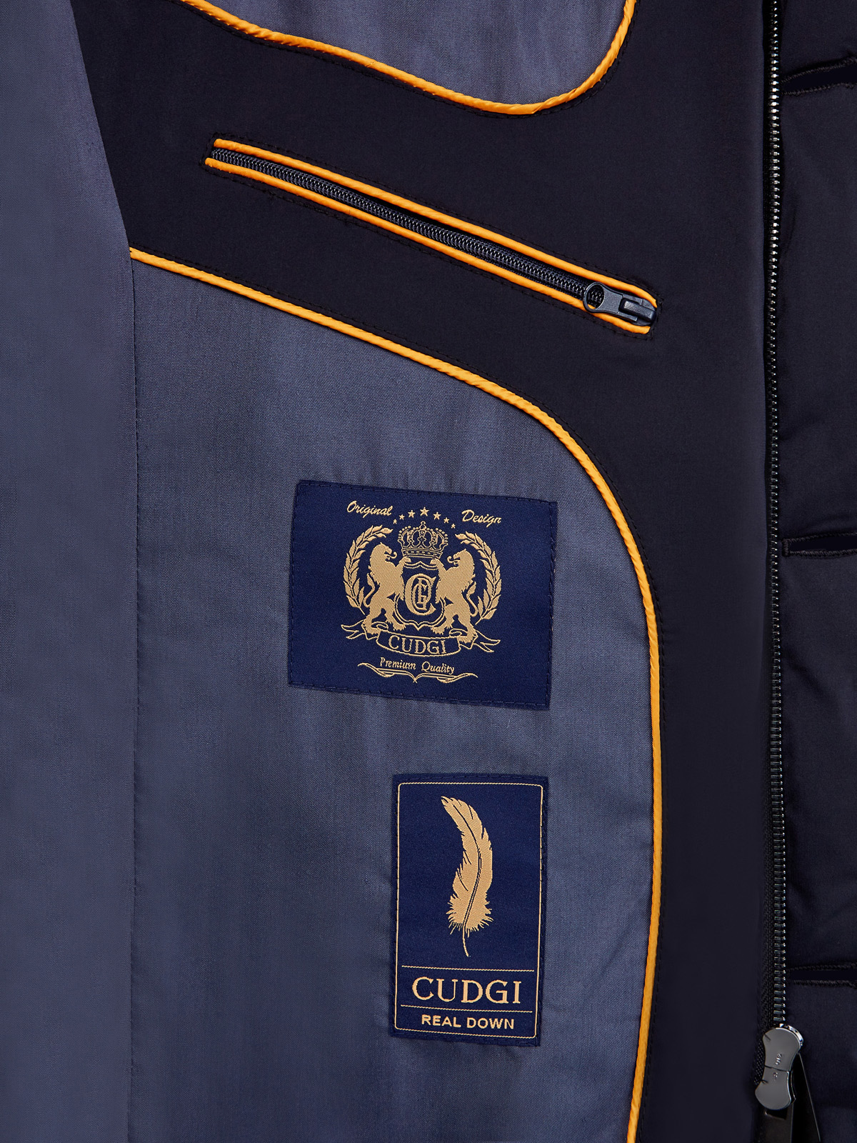 Утепленная куртка из стеганого влагозащитного нейлона CUDGI, цвет синий, размер M;L;XL;3XL;4XL - фото 6