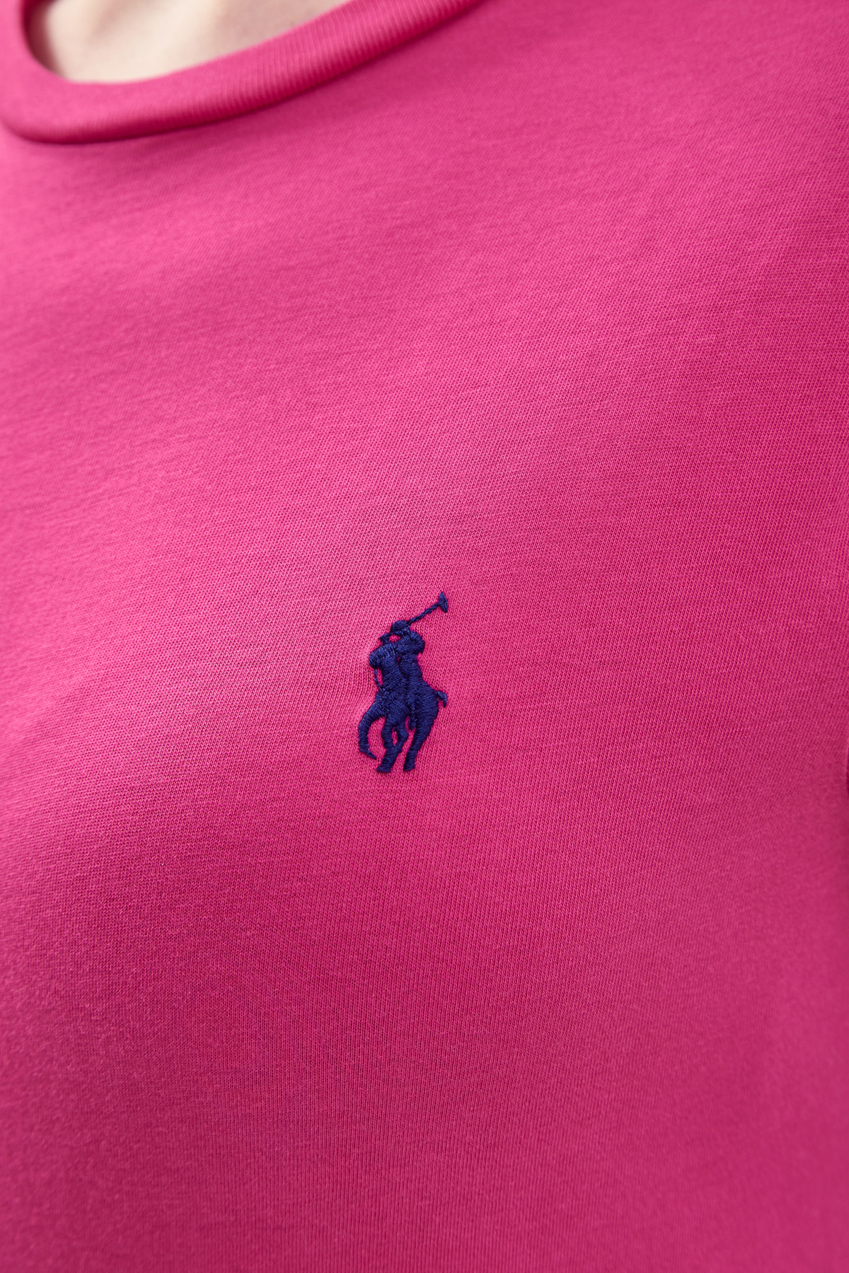 Футболка из хлопка джерси с вышитым логотипом POLO RALPH LAUREN, цвет розовый, размер S - фото 5