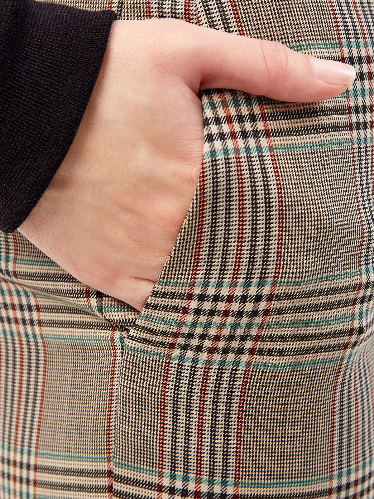 Удлиненные брюки из шерсти в клетку Принц Уэльский ETRO, цвет коричневый, размер 40;42;44;46;48;38 - фото 5