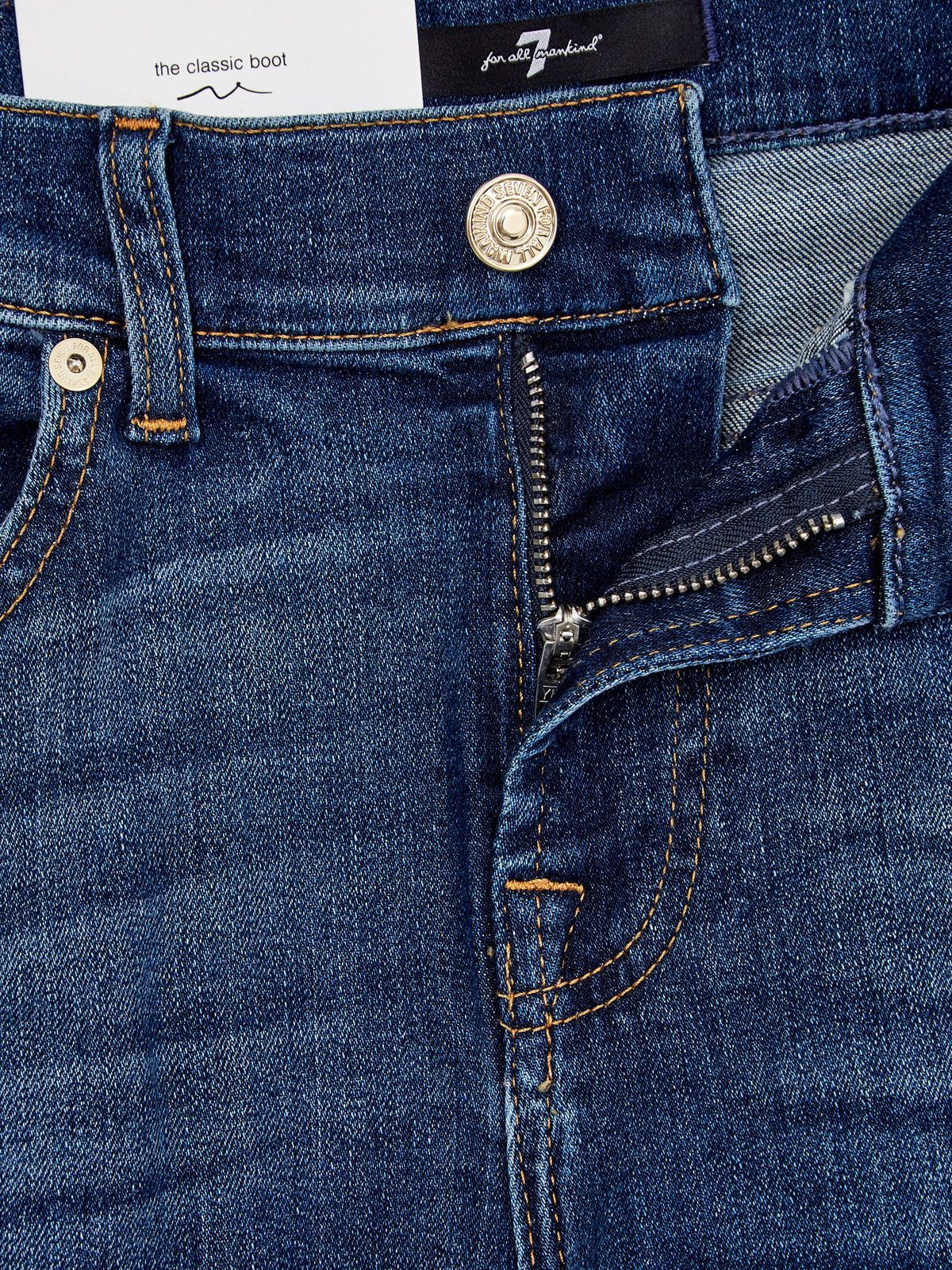 Расклешенные джинсы Soho Bootcut из денима делаве 7 FOR ALL MANKIND, цвет синий, размер S;M;M;L;XS - фото 6