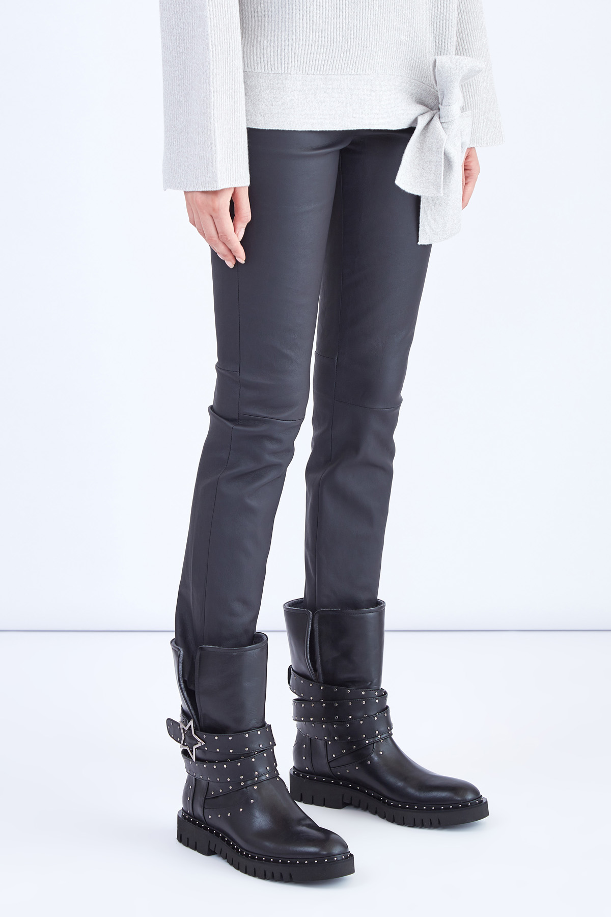 брюки LORENA ANTONIAZZI, цвет серый, размер 40 - фото 3