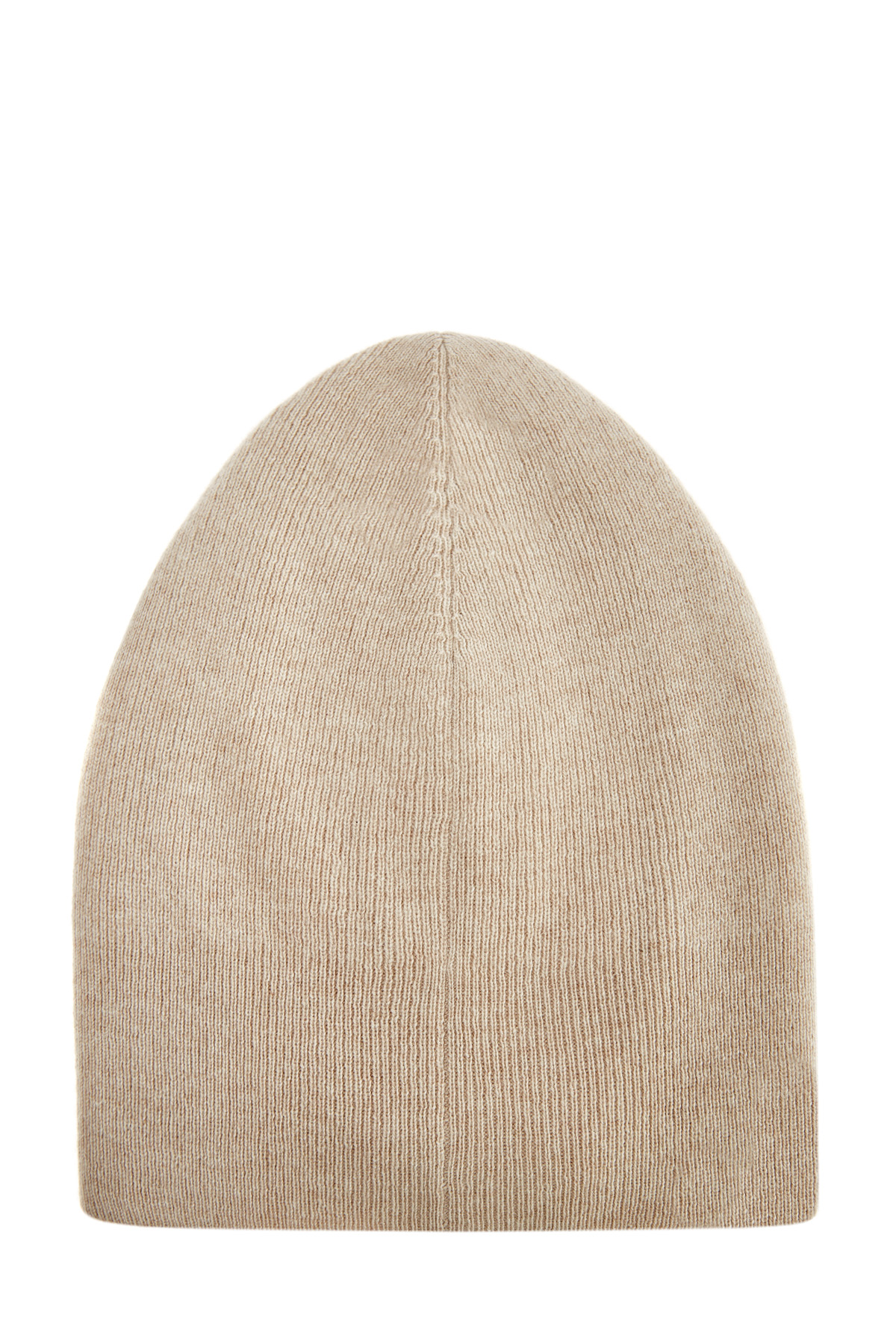 Лаконичная шапка в оттенке «беж» из теплого кашемира BRUNELLO CUCINELLI, цвет бежевый, размер M - фото 3