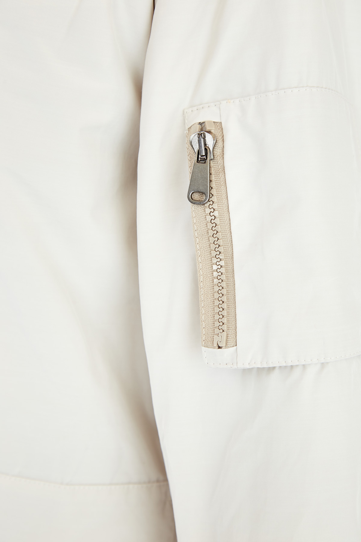 Двусторонняя куртка-бомбер с декором Мониль BRUNELLO CUCINELLI, цвет белый, размер 42 - фото 7
